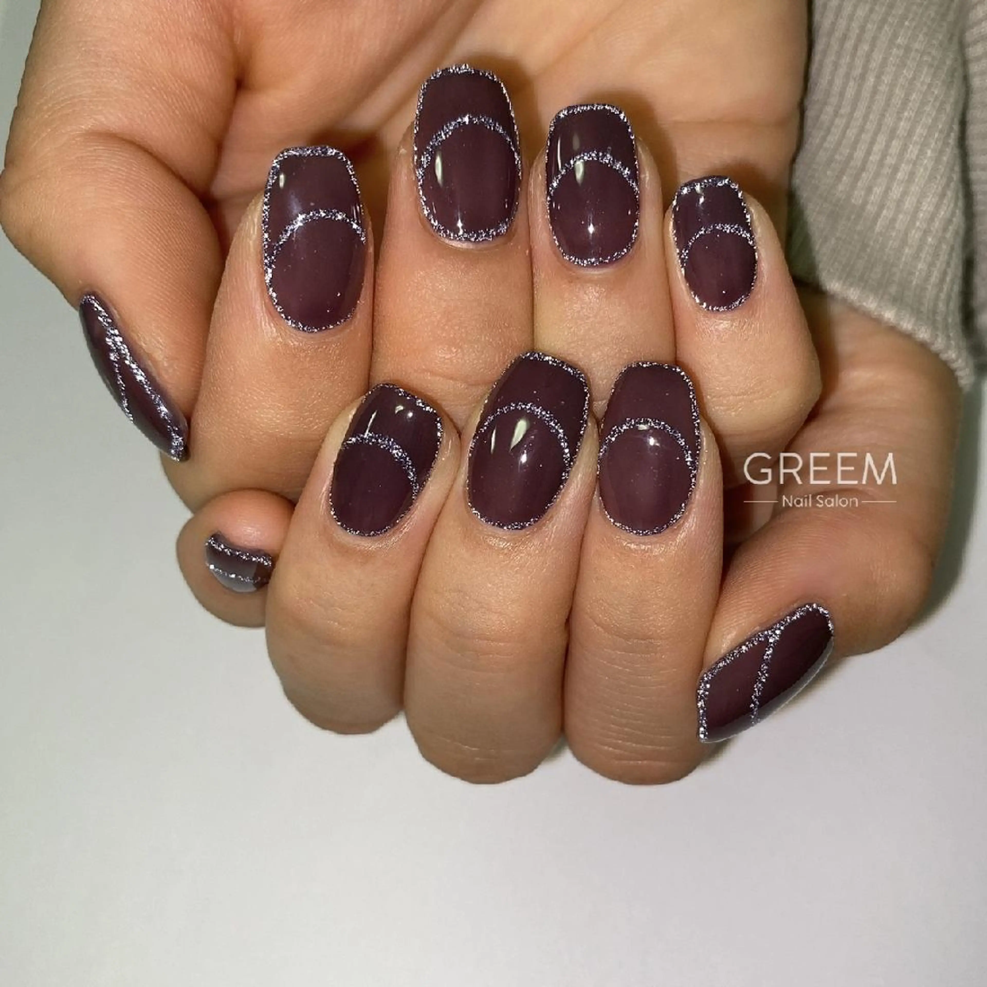 ネイル フラッシュネイル フレンチネイル ジェルネイル ラメ(グリッター) パラジェル フットネイル GREEM グリームのネイルデザイン