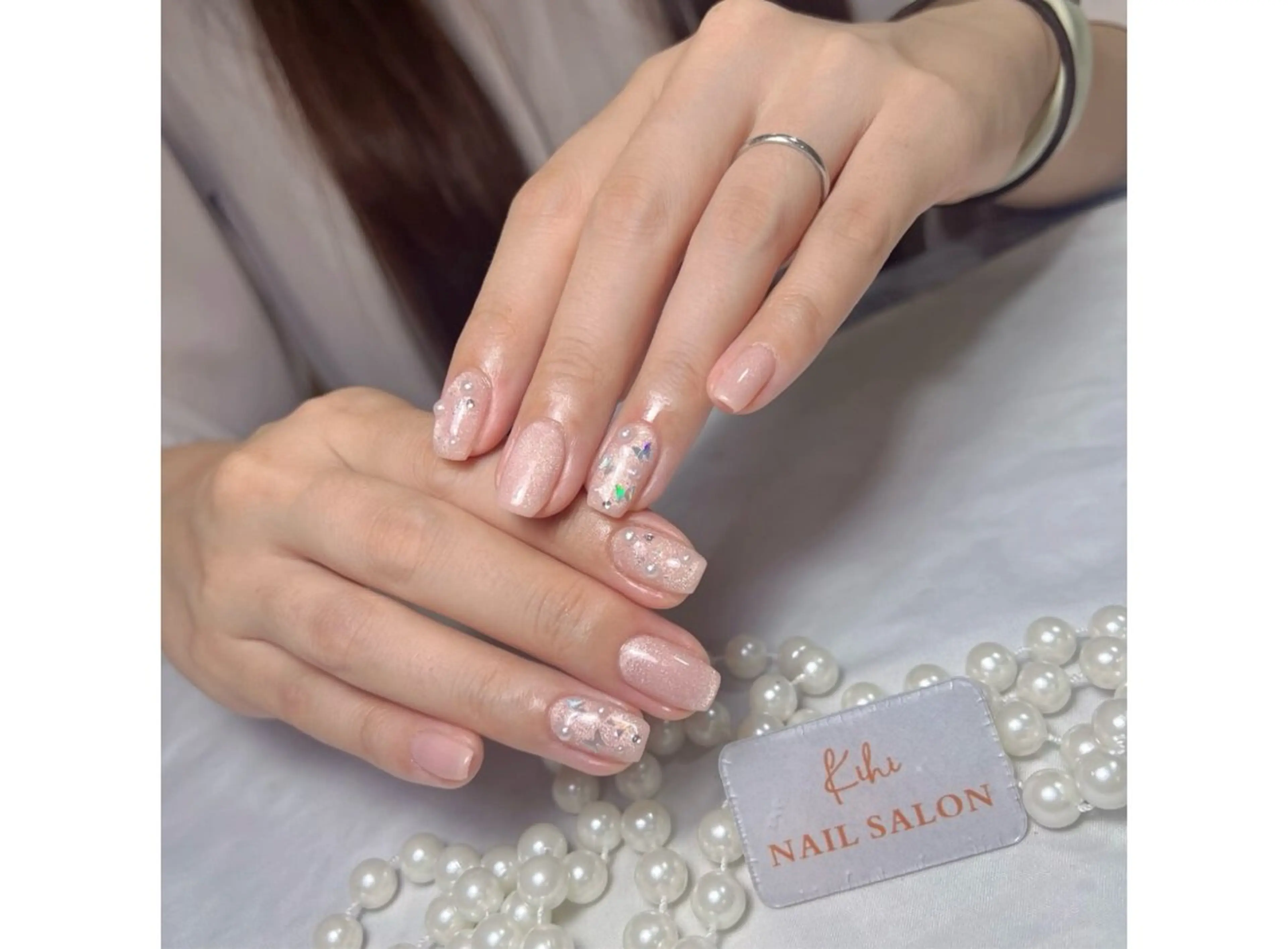 ネイル アートネイル フレンチネイル ジェルネイル グラデーション 韓国ネイル Nail Salon kihi大塚店のネイルデザイン