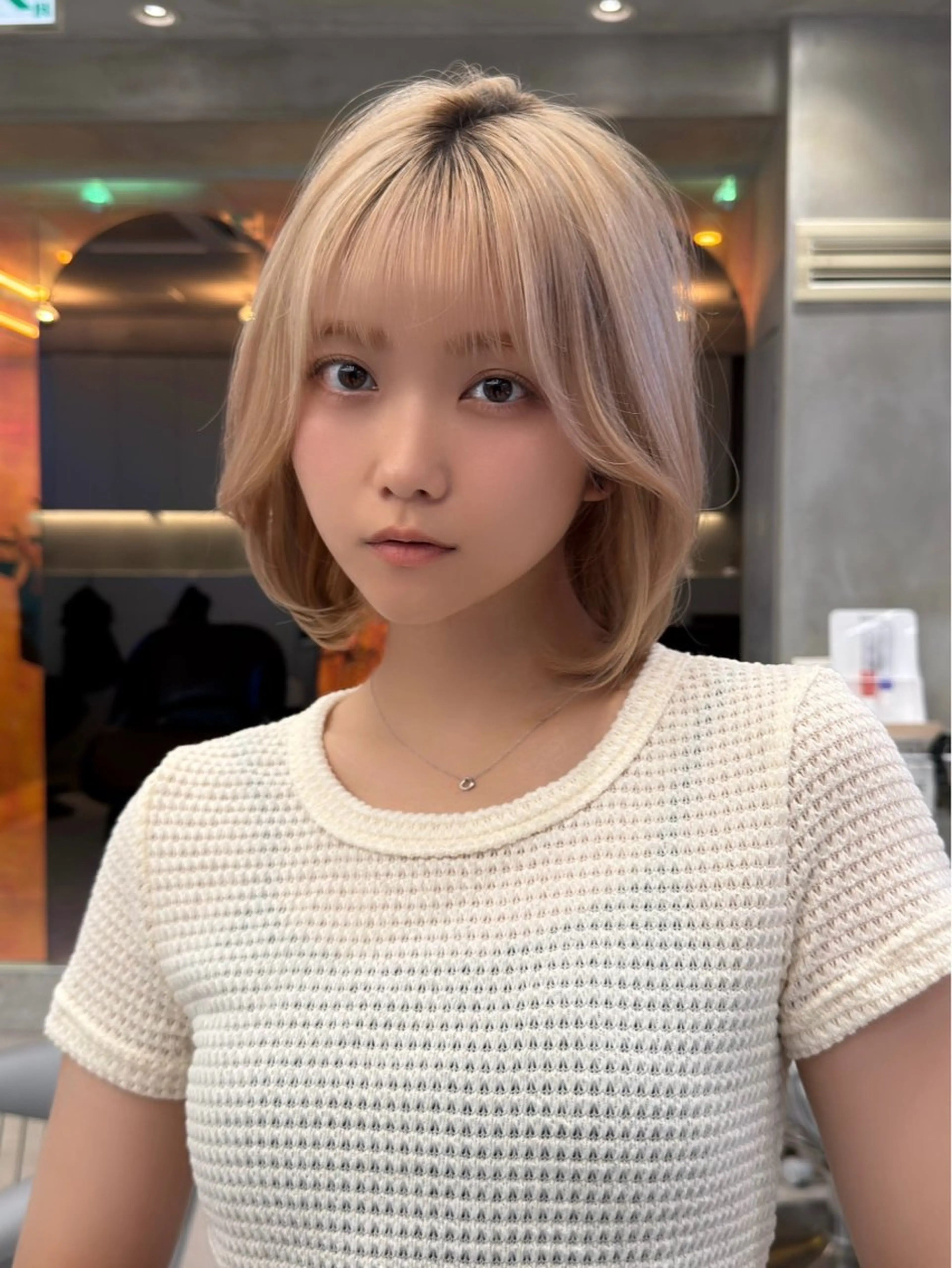 ミディアム カラー 透明感カラー ハイトーンカラー ボブ 小顔カット カット ヘアカラー トリートメント 🍀小川大輔🍀 ボブ/ブリーチ🥇のヘアスタイル