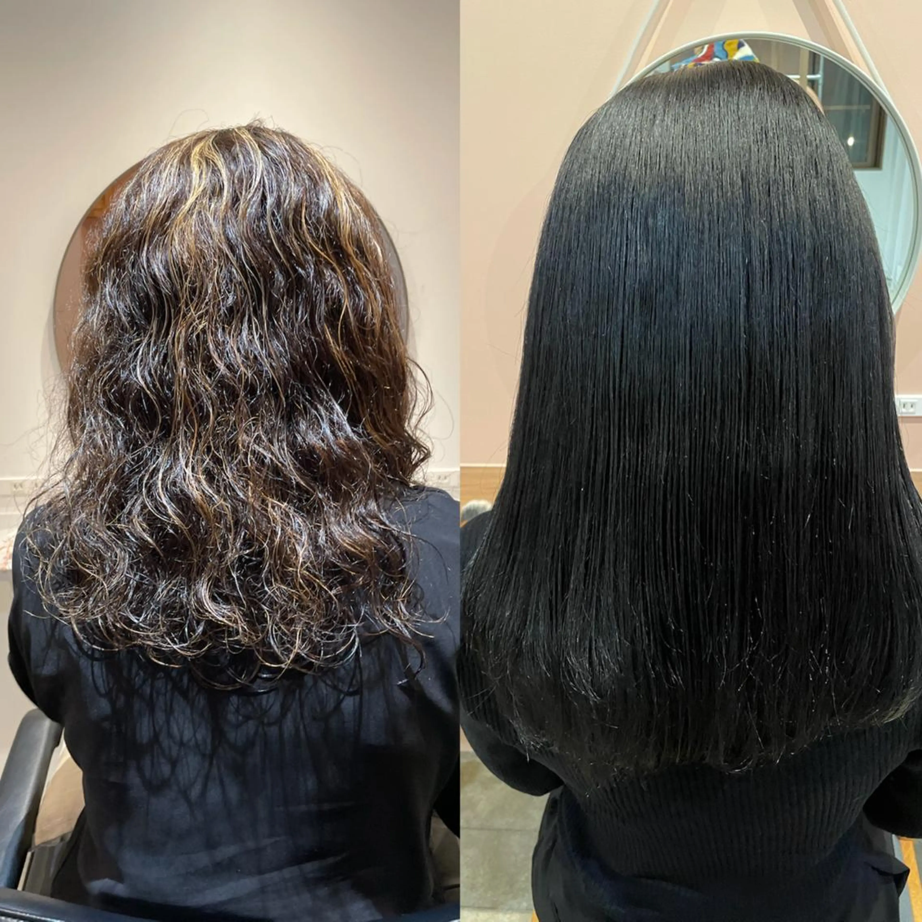 セミロング カラー ヘアアレンジ REONA🪽✨薬院 レイヤーカット🫧のヘアスタイル