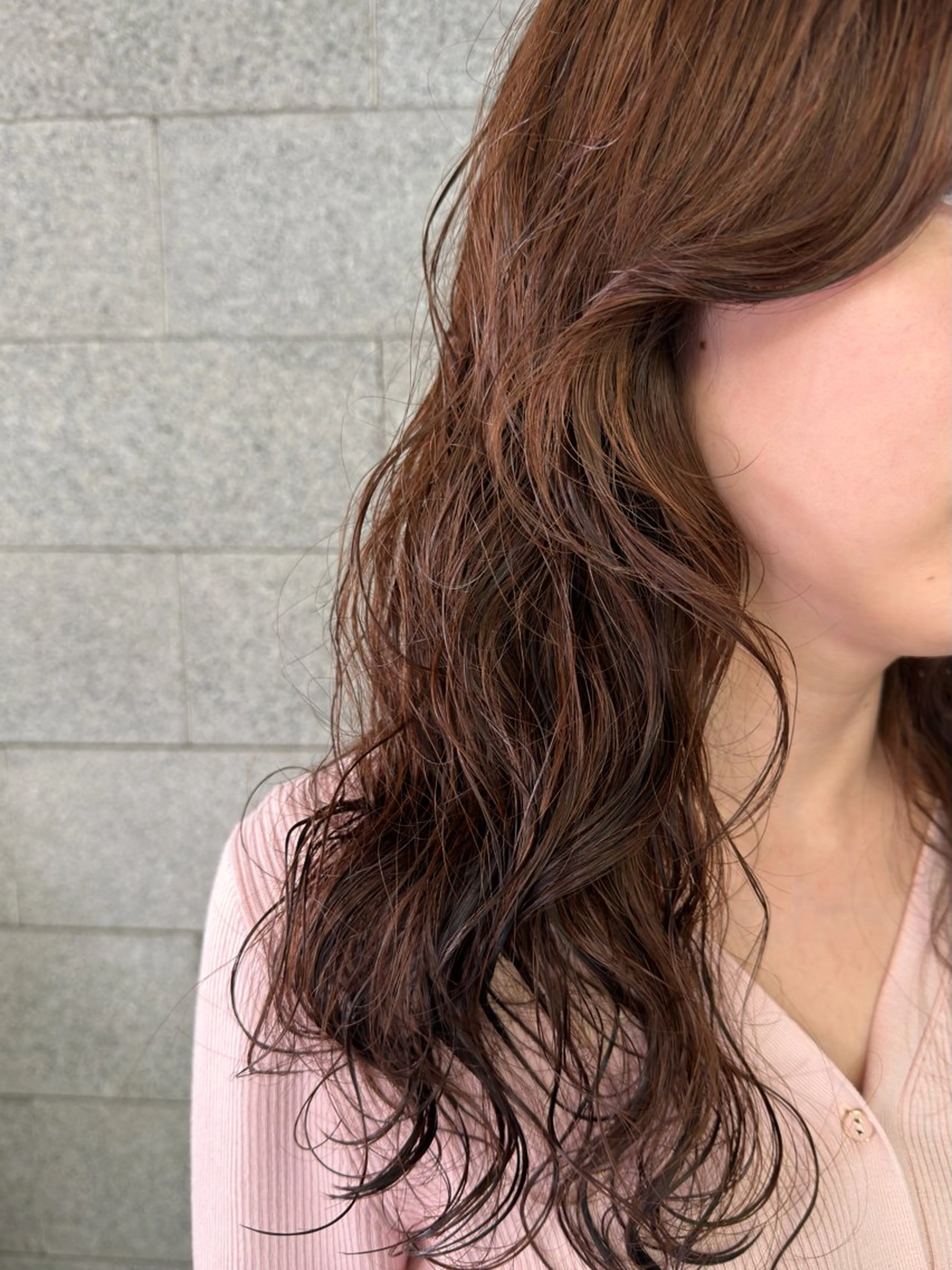 ロング パーマ デジタルパーマ カット パーマ ROUTE KOUTAのヘアスタイル