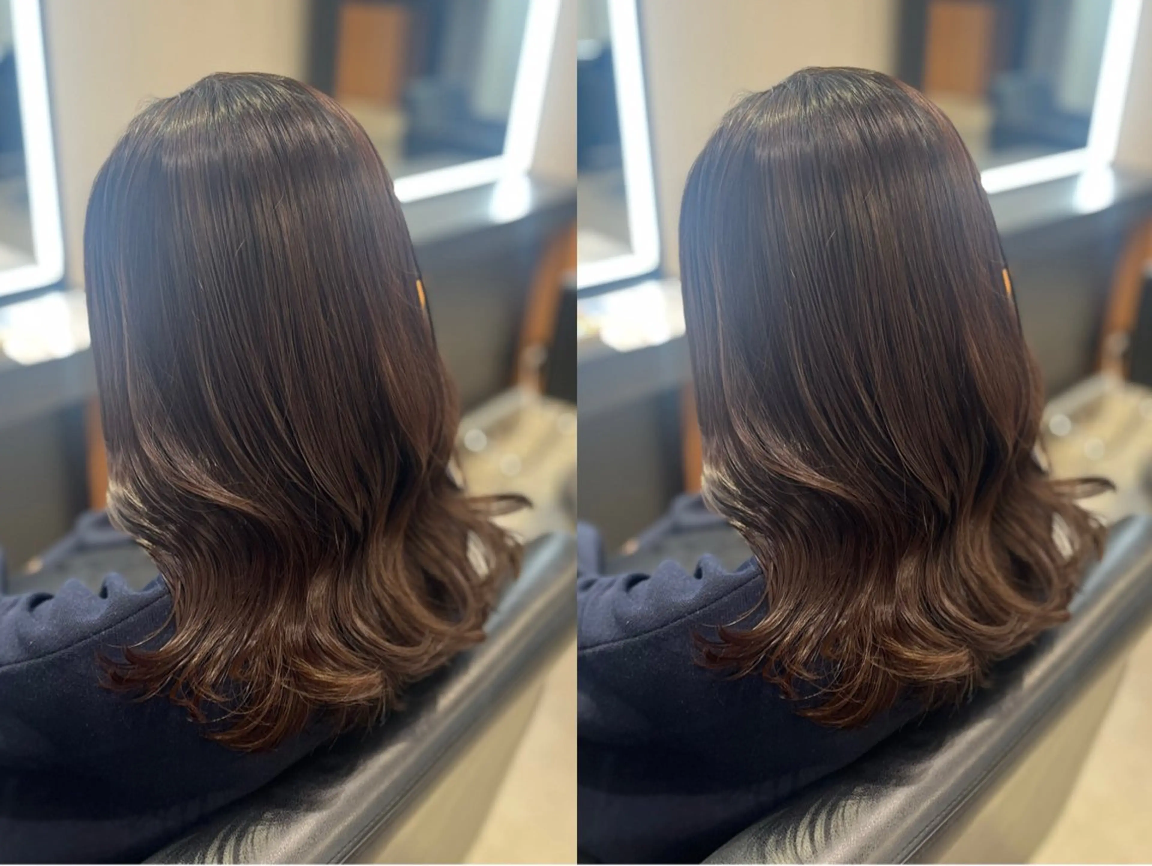 ミディアム 髪質改善・水素カラー ARIA（ému）のヘアスタイル