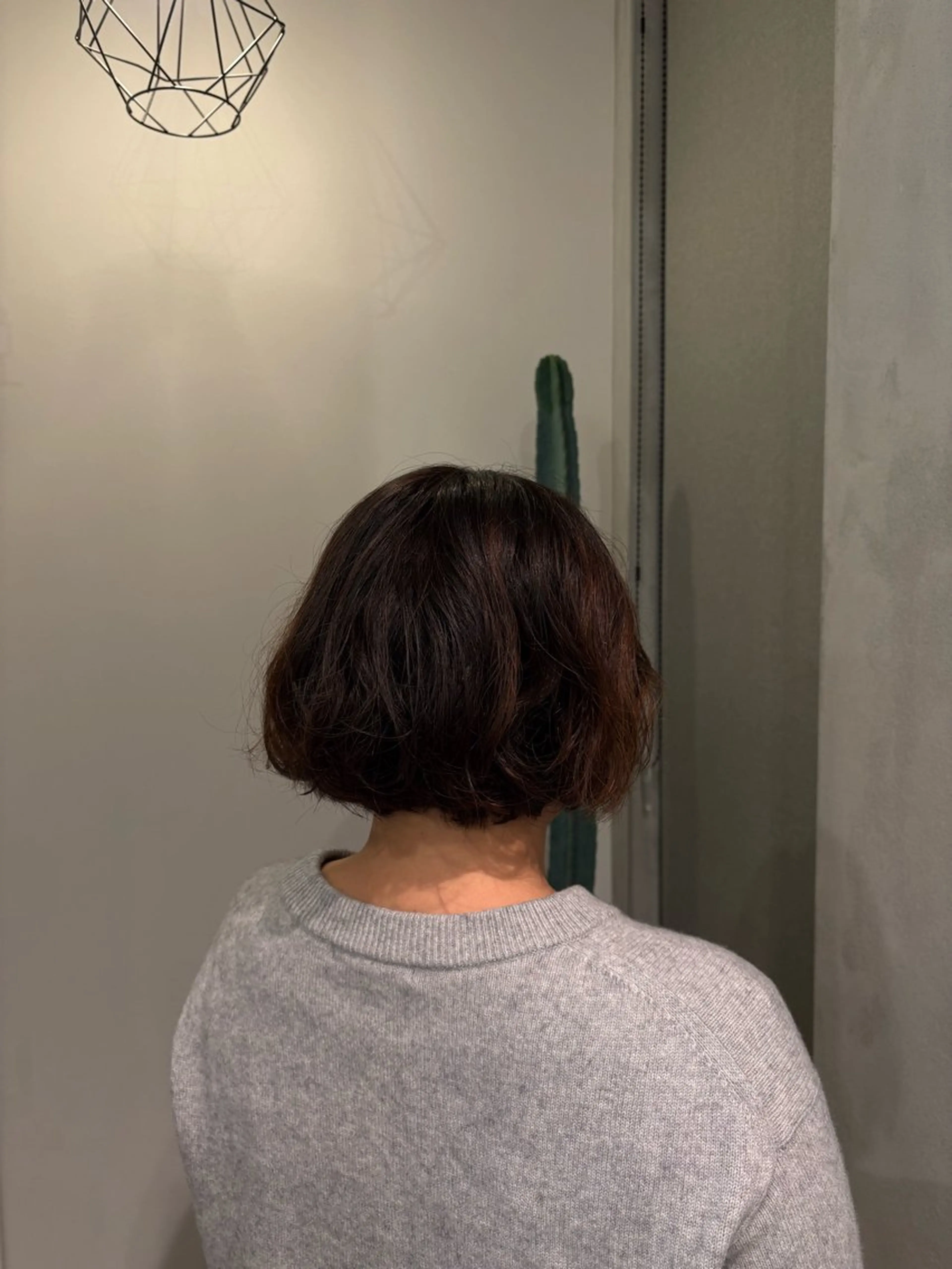 ショート パーマ カット パーマ トリートメント 宮島 華湖のヘアスタイル