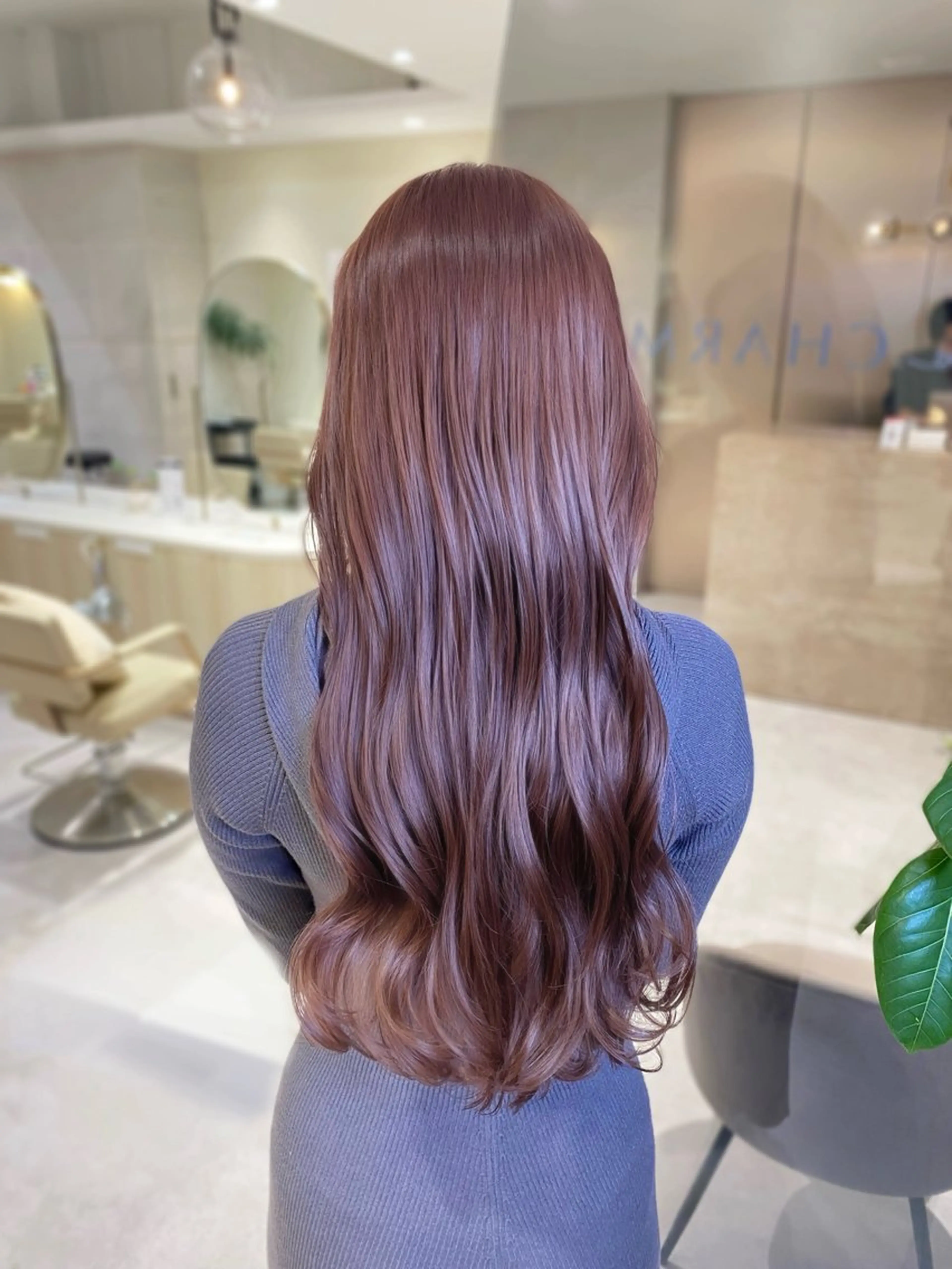 ロング カラー ブリーチ ブラウンカラー ダブルカラー ブリーチなしカラー ピンクカラー カット ヘアカラー 透明感カラー🌿 グレージュ🐺陽介のヘアスタイル