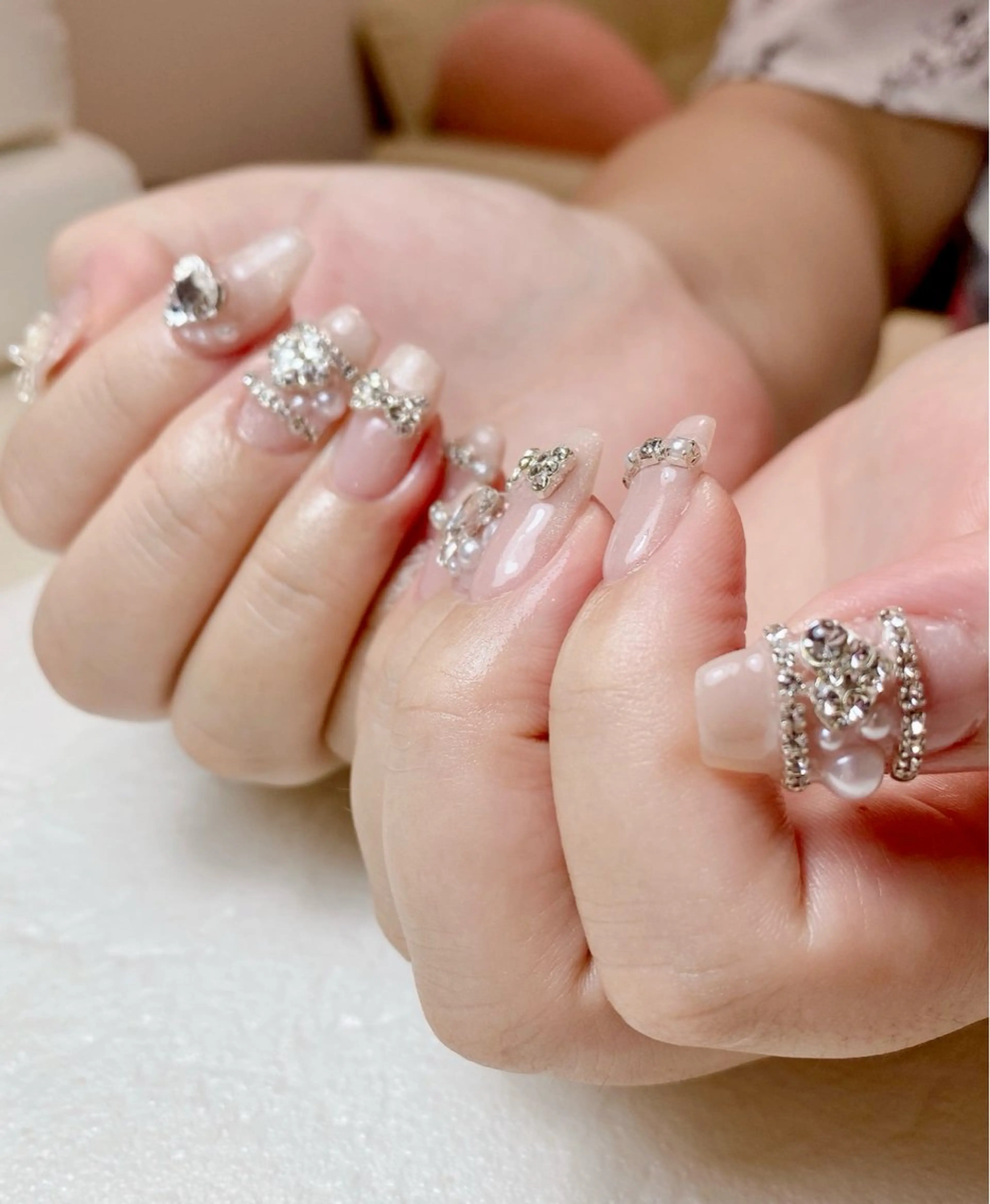 ネイル キラキラネイル マグネットネイル 持ち込み ワンホンネイル Nail Salon K 🧸美爪育成のネイルデザイン