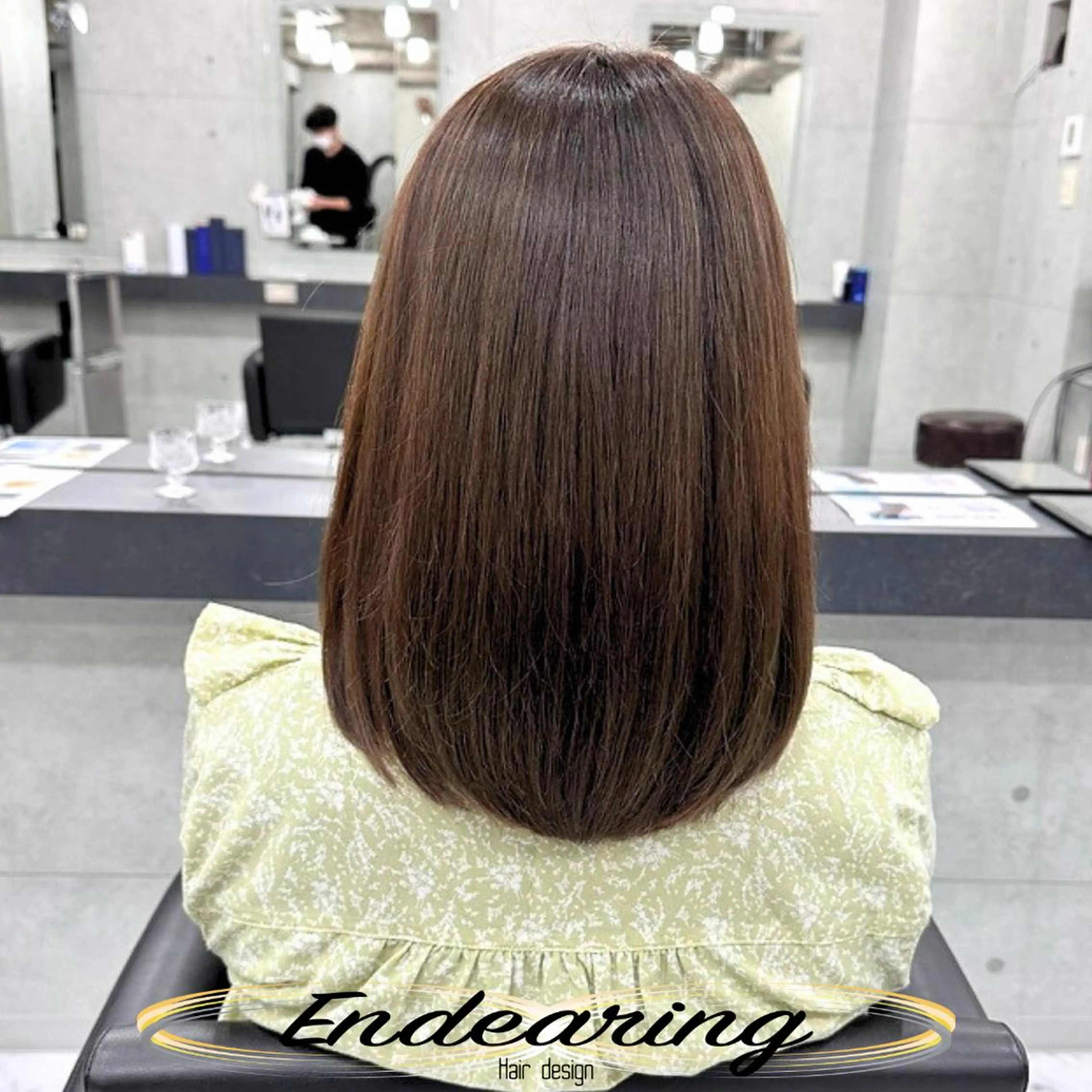 カラー ベージュカラー 透明感カラー オリーブベージュ カット ヘアカラー Endearing 銀座/レイヤーカットのヘアスタイル