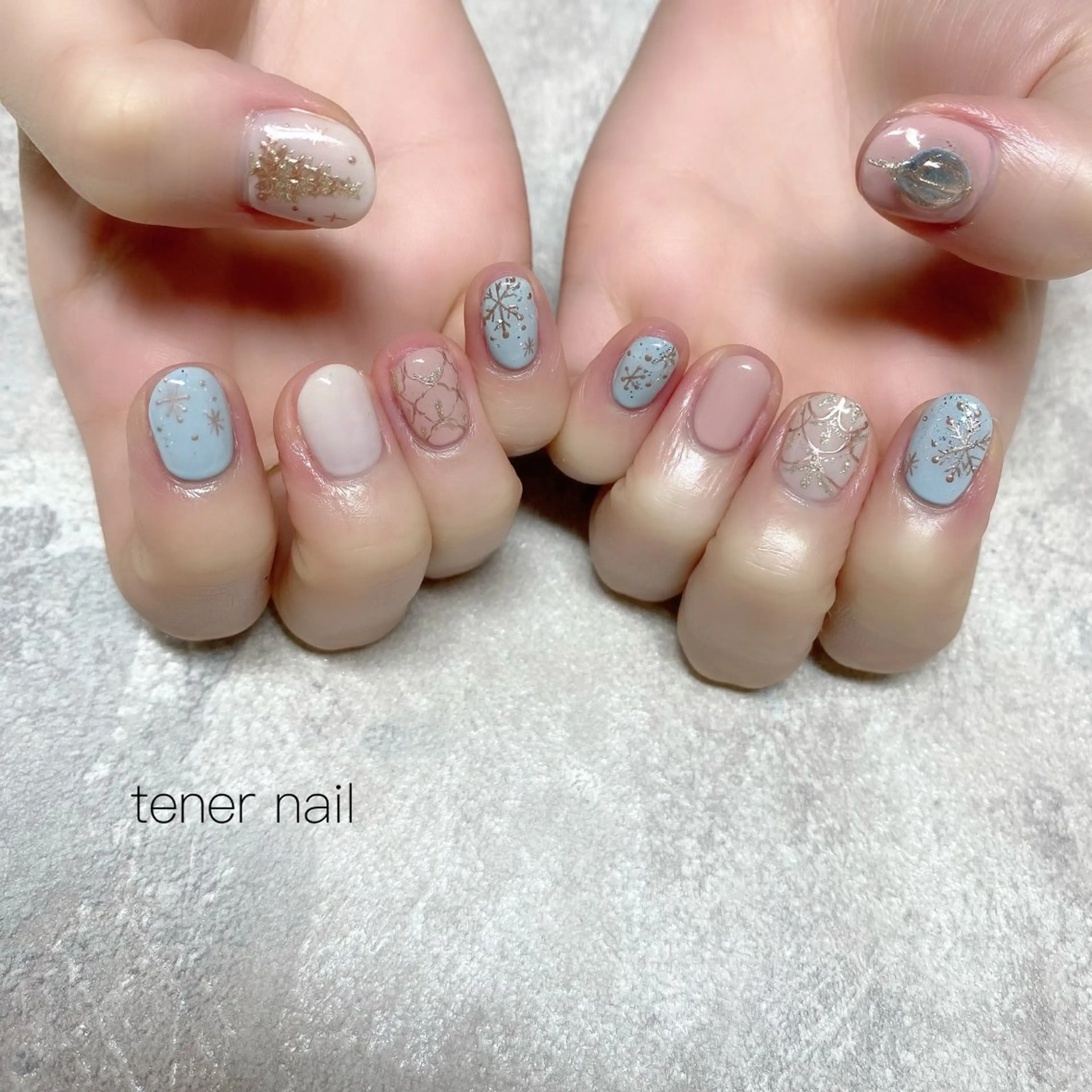 ネイル 冬ネイル クリスマス ハンドネイル tener  nail  テネルネイル所属・テネルネイル tener nailのネイルデザイン