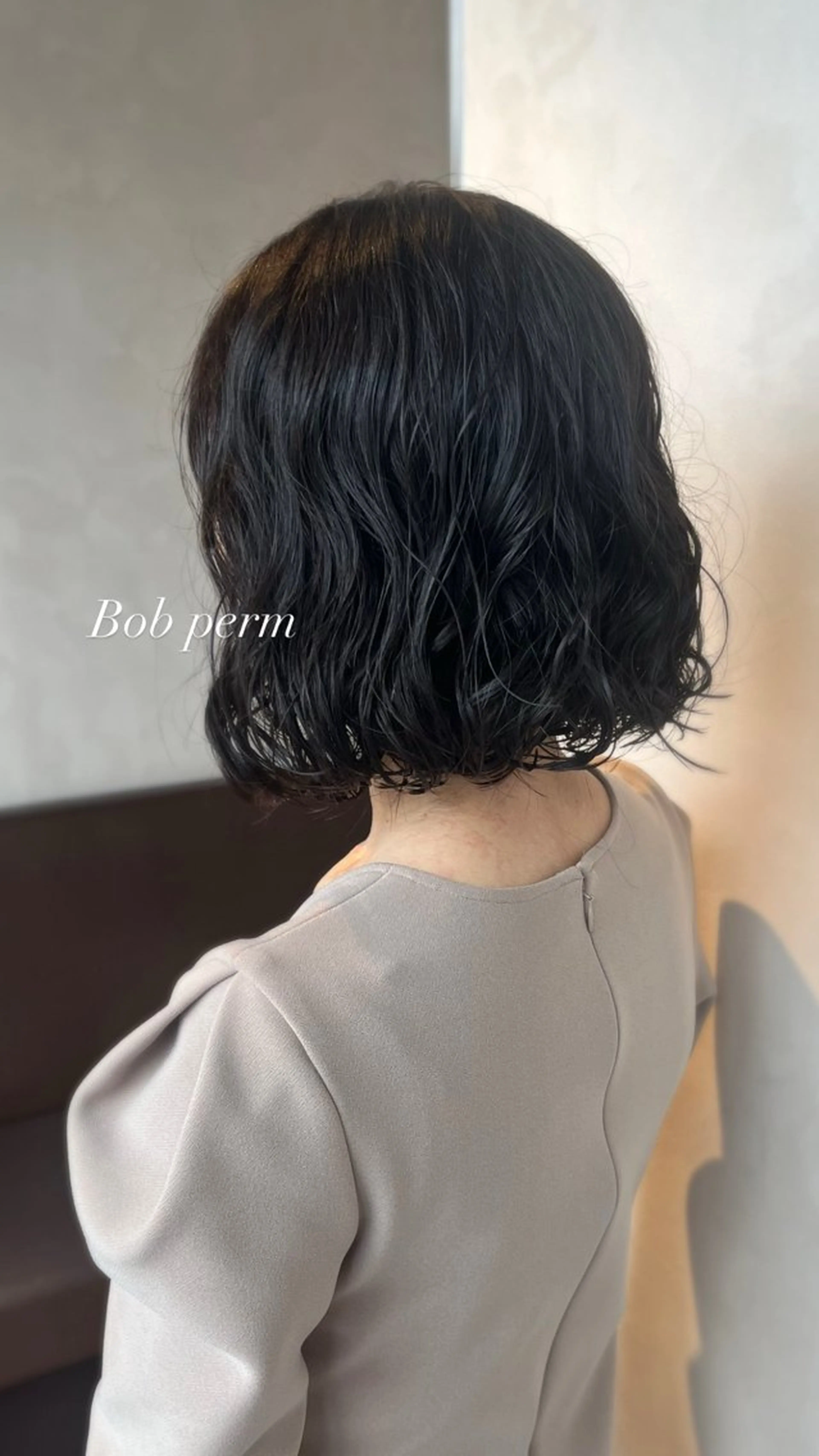 ショート パーマ ボブ カット パーマ 山田 知佳のヘアスタイル