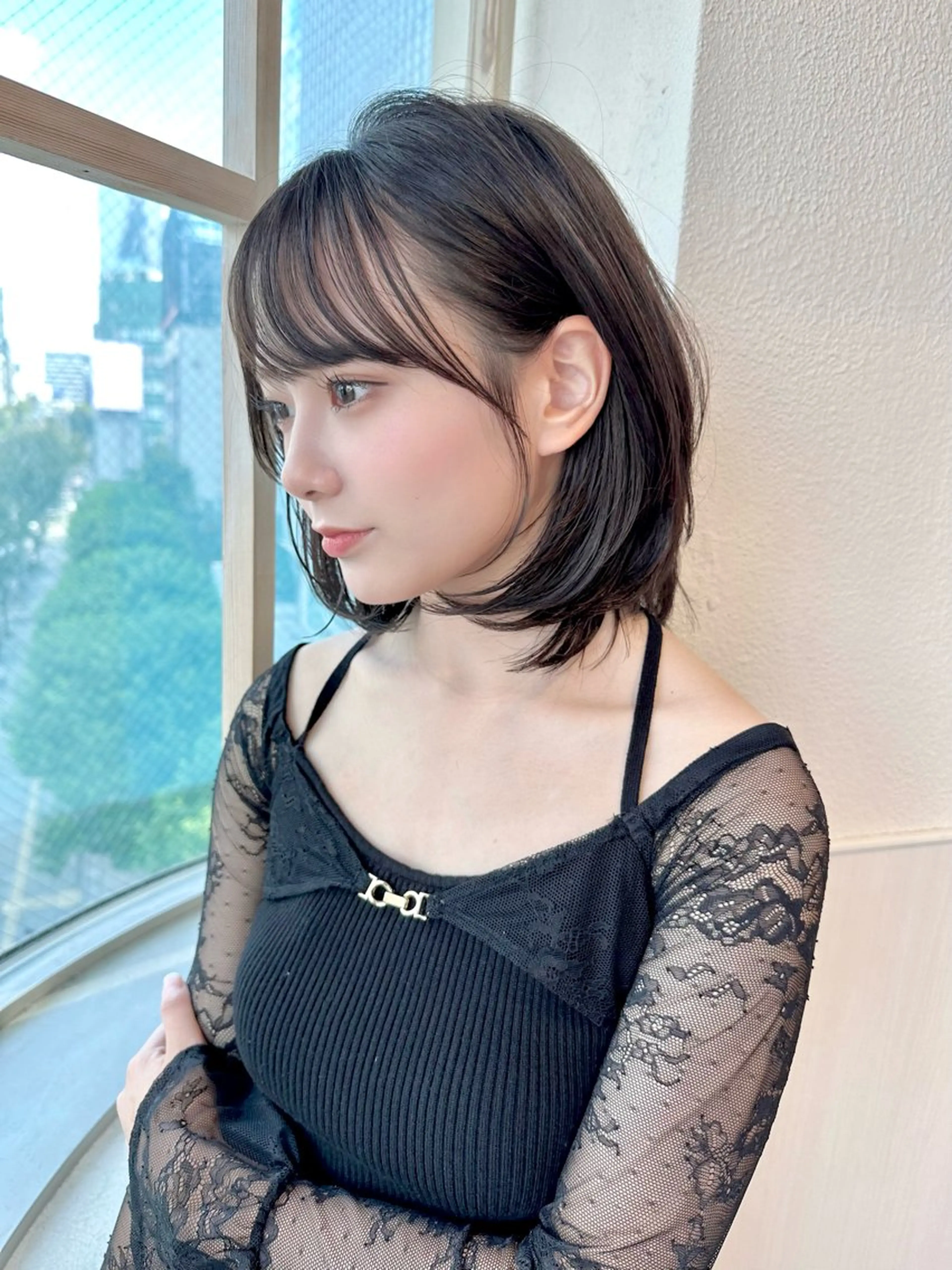 ミディアム カット ヘアカラー トリートメント 市原 大翼のヘアスタイル