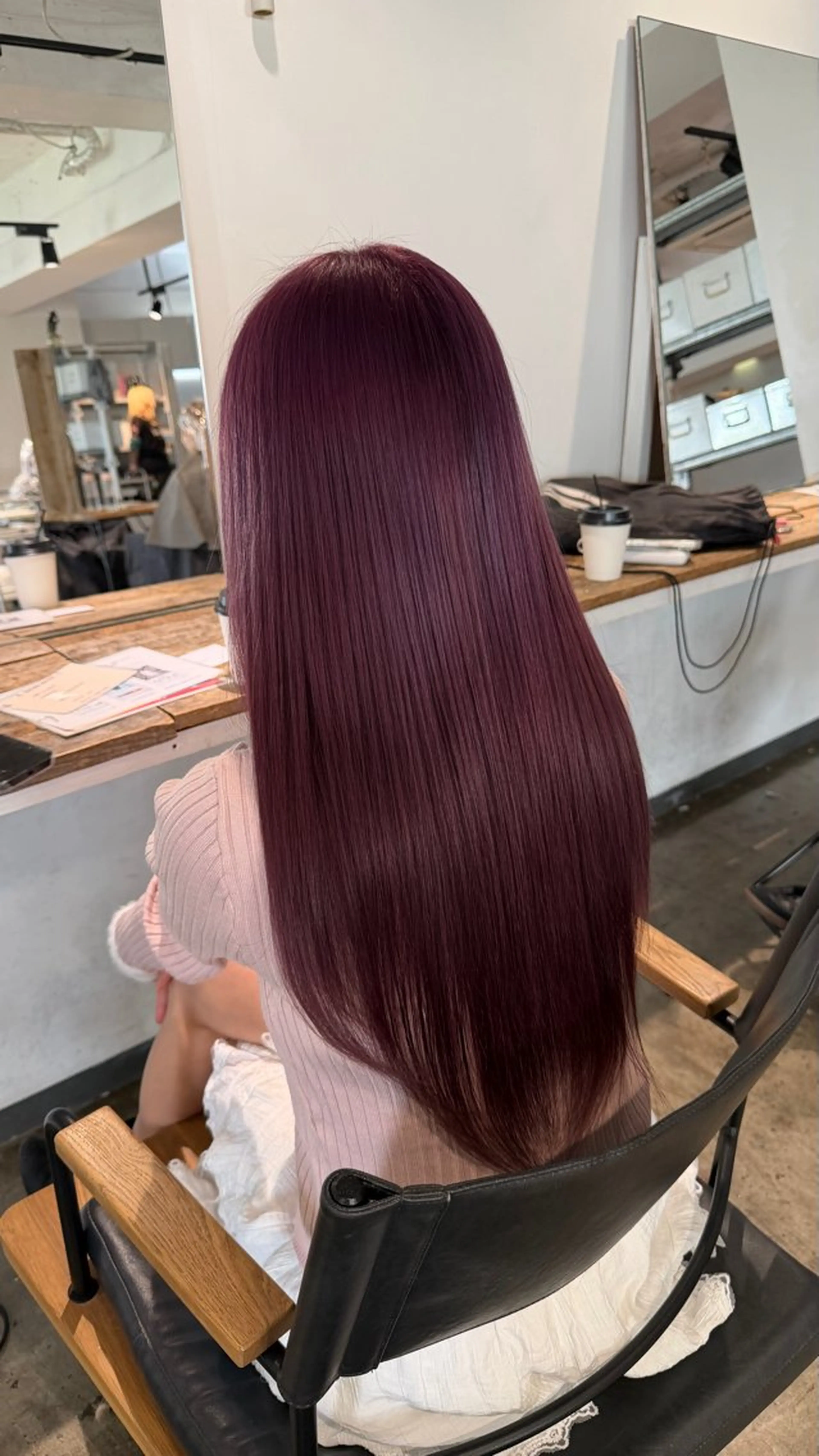 ロング ヘアカラー トリートメント ヘアセット ✨艶ブリーチカラー ✨四ノ宮裕己のヘアスタイル
