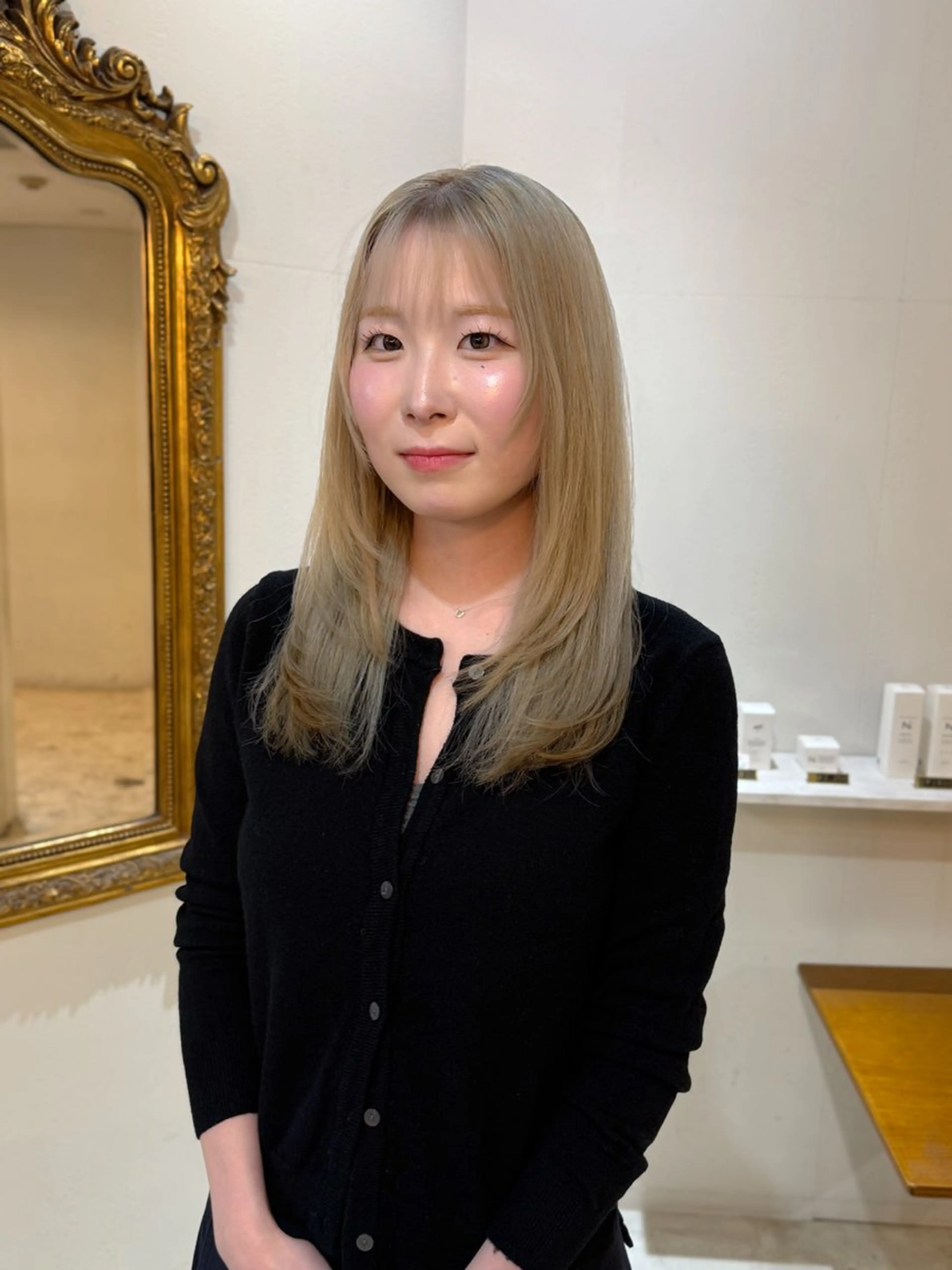 セミロング カラー ヘアカラー トリートメント 【透明感カラー】💠 TETSUのヘアスタイル