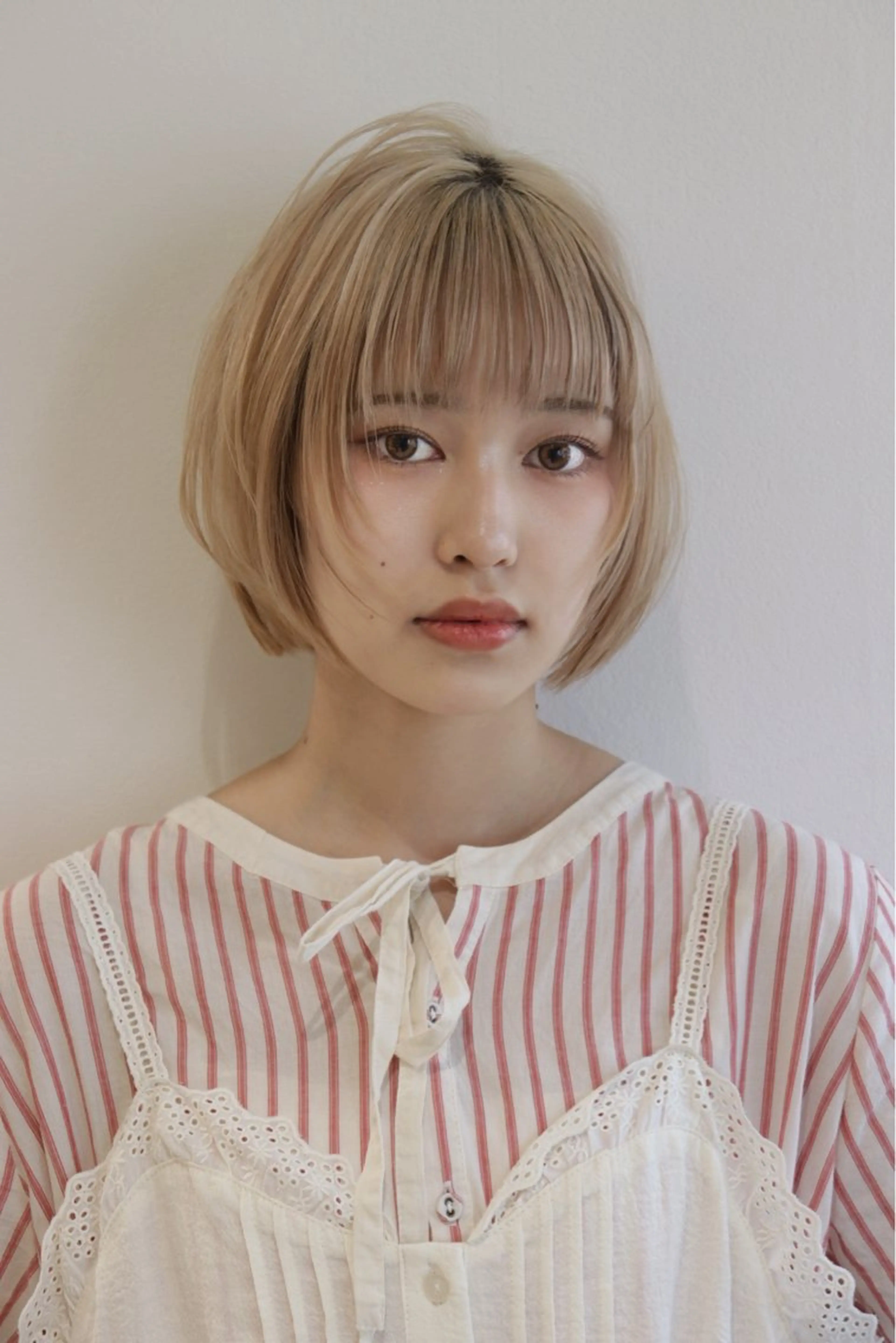 カラー けいし🐬ボブ 美髪縮毛矯正のヘアスタイル