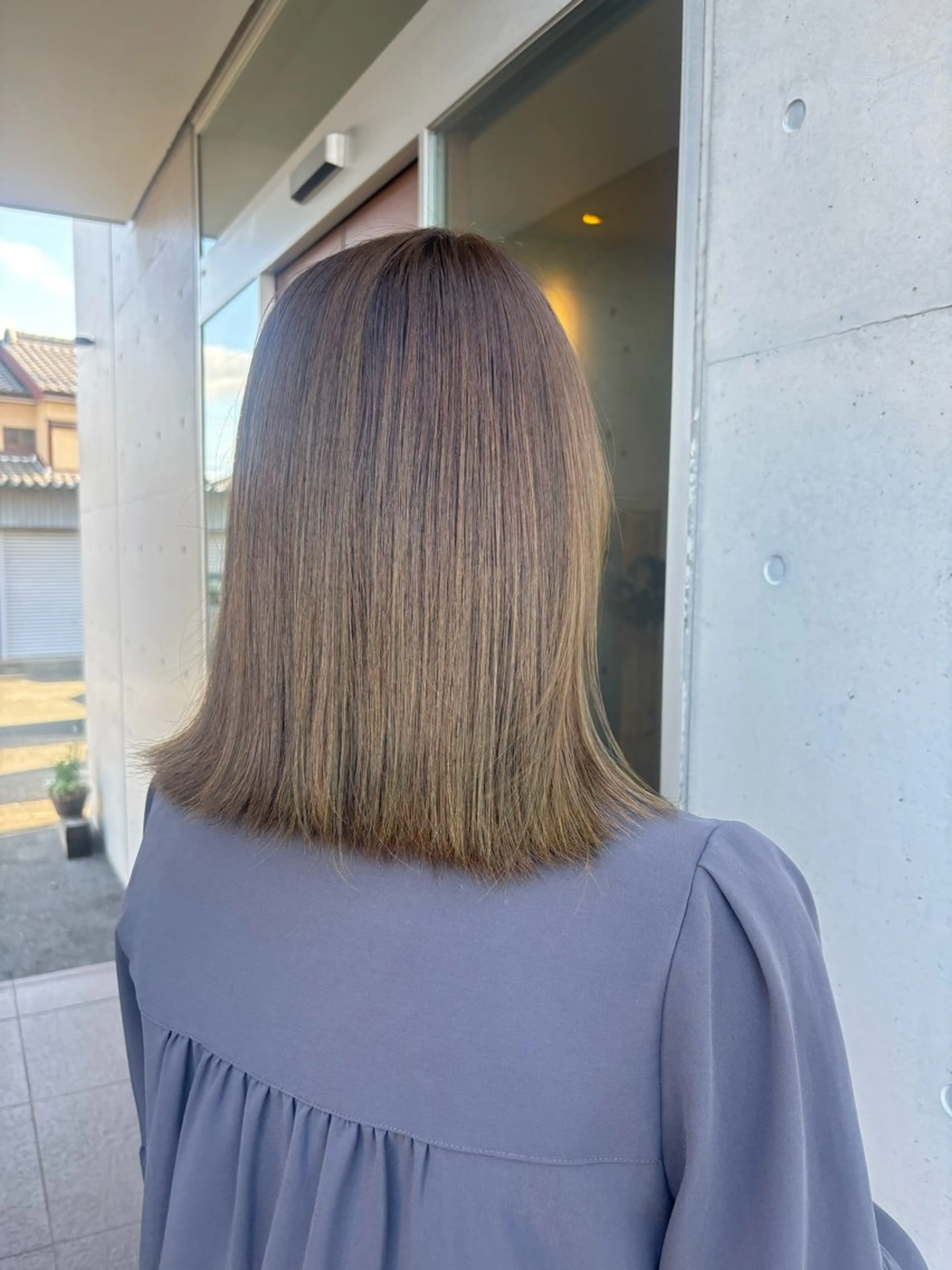 カラー 心美/ブリーチなし 透明感カラーのヘアスタイル