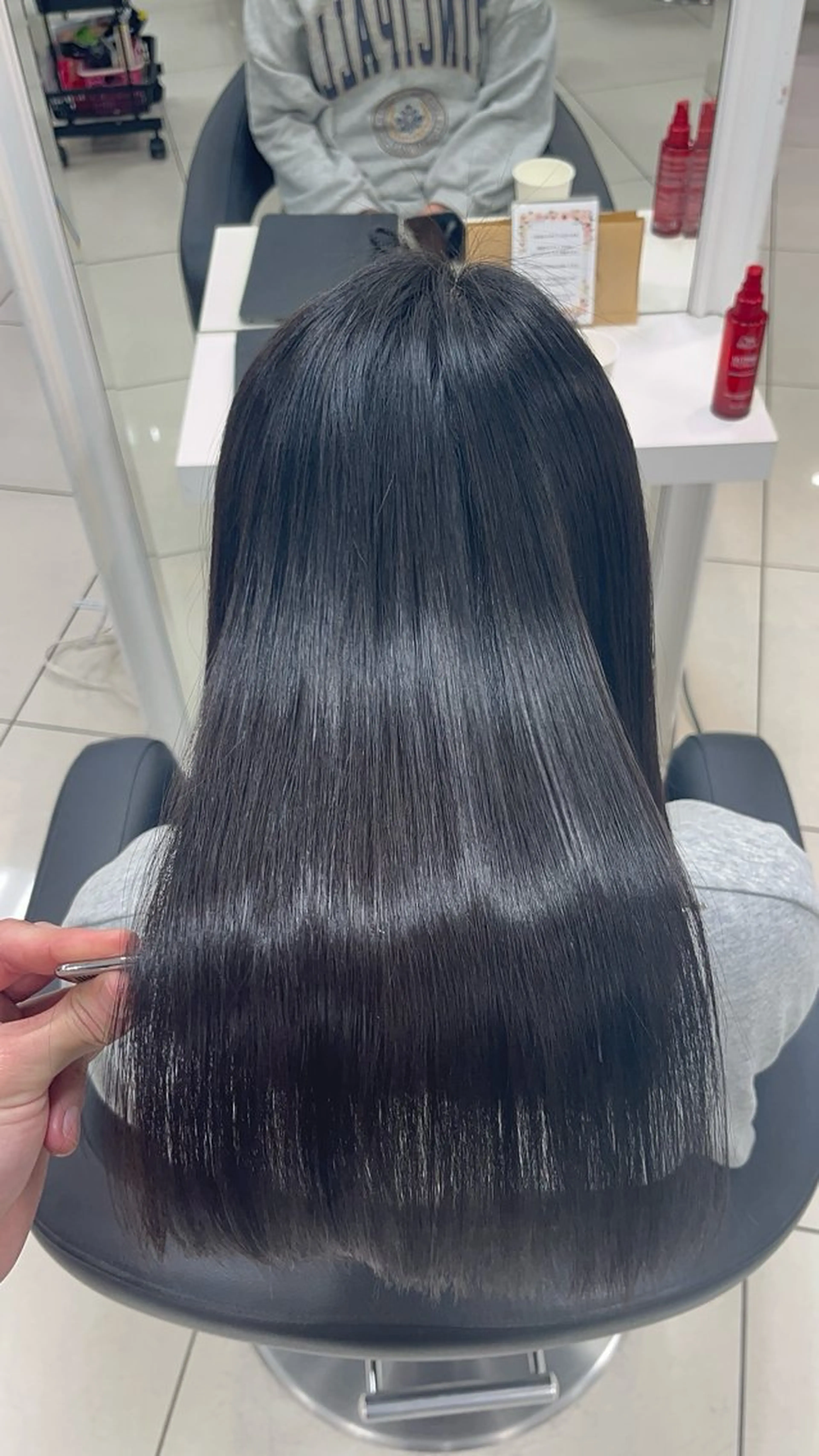 ロング パーマ カット 縮毛矯正 縮毛矯正指名No.1 艶カラー/SHIMAのヘアスタイル