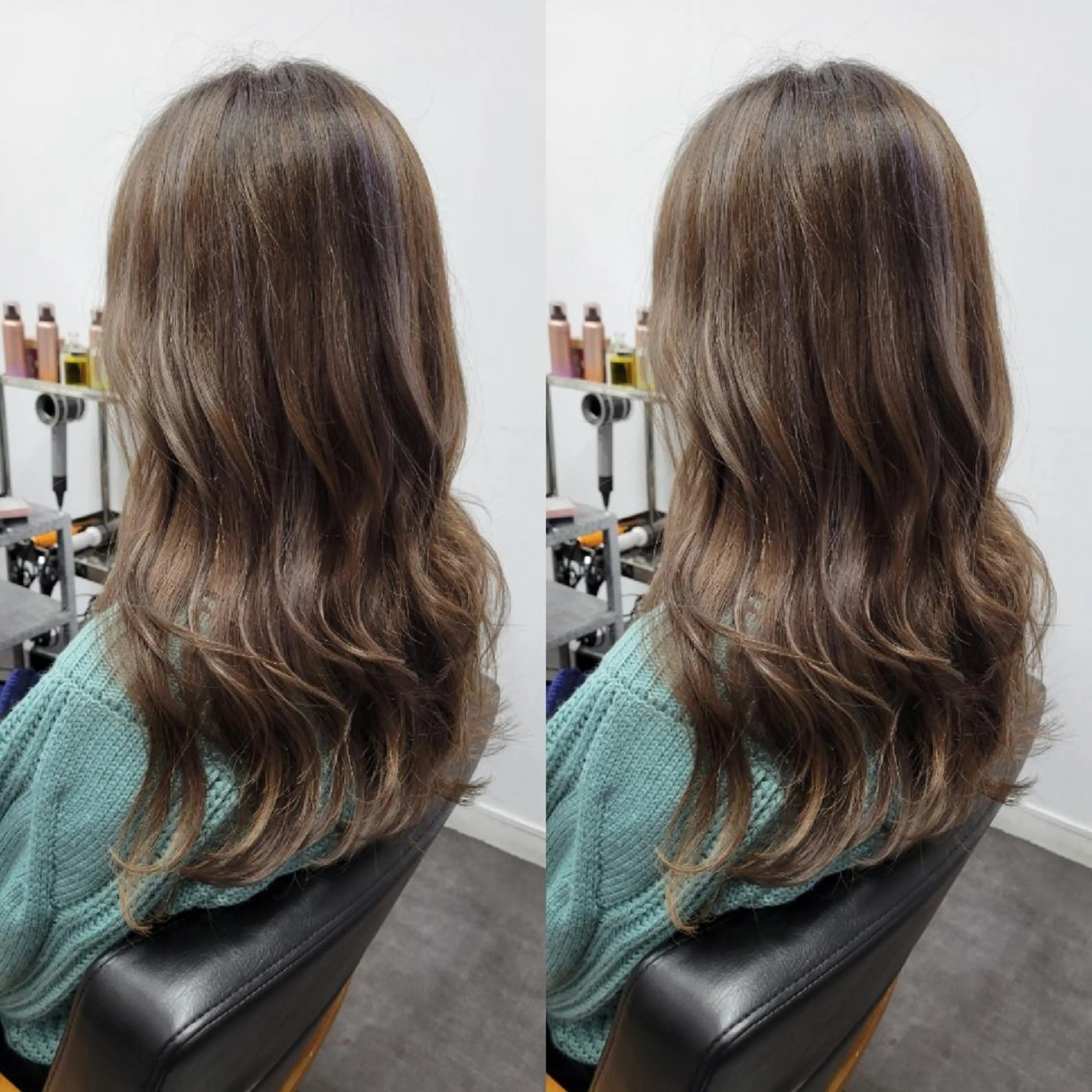 ロング ヘアカラー トリートメント 平田 広大のヘアスタイル