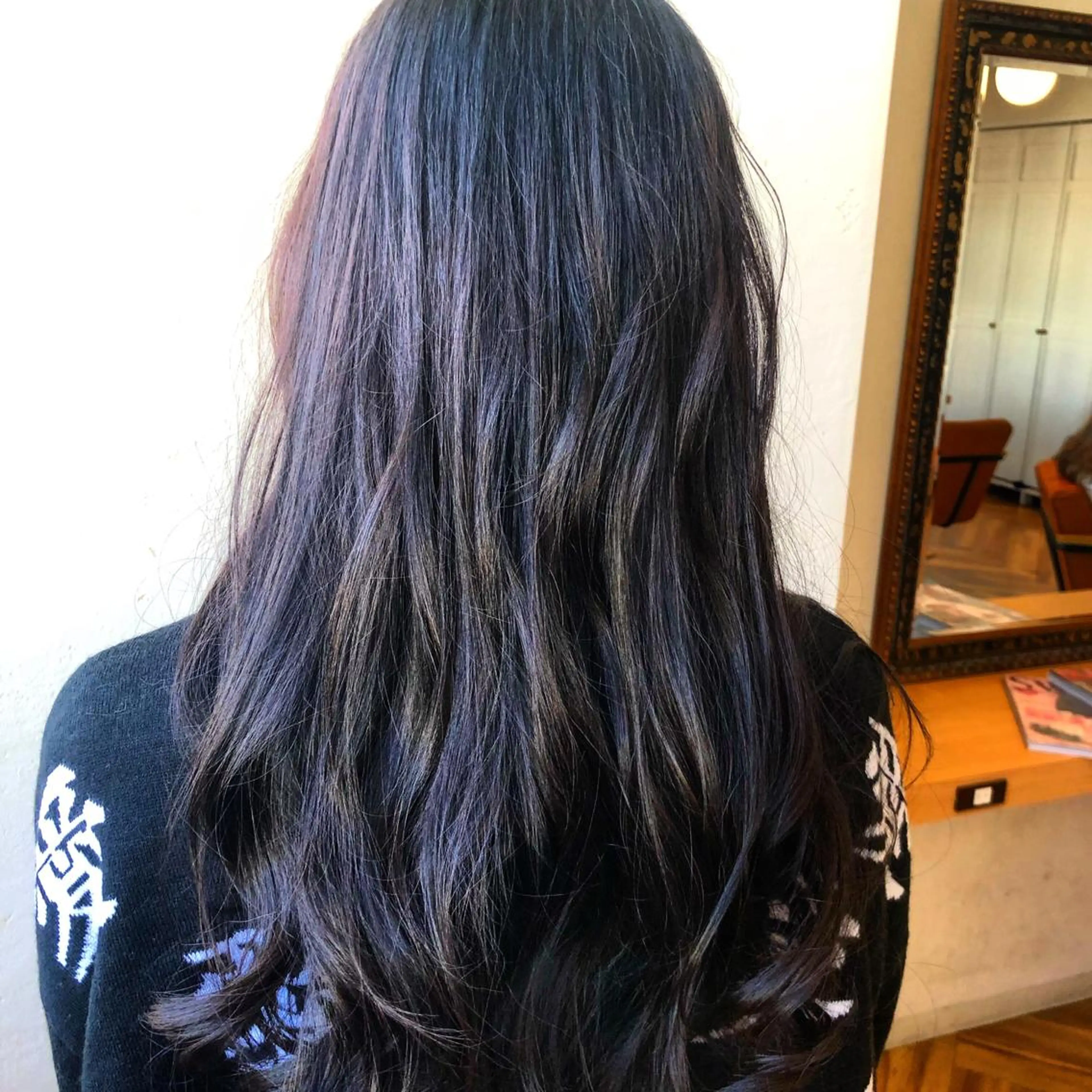 ロング カラー ブリーチ ブルーカラー ブリーチなしカラー ✨髪質改善/透明感✨ 西野　陽のヘアスタイル