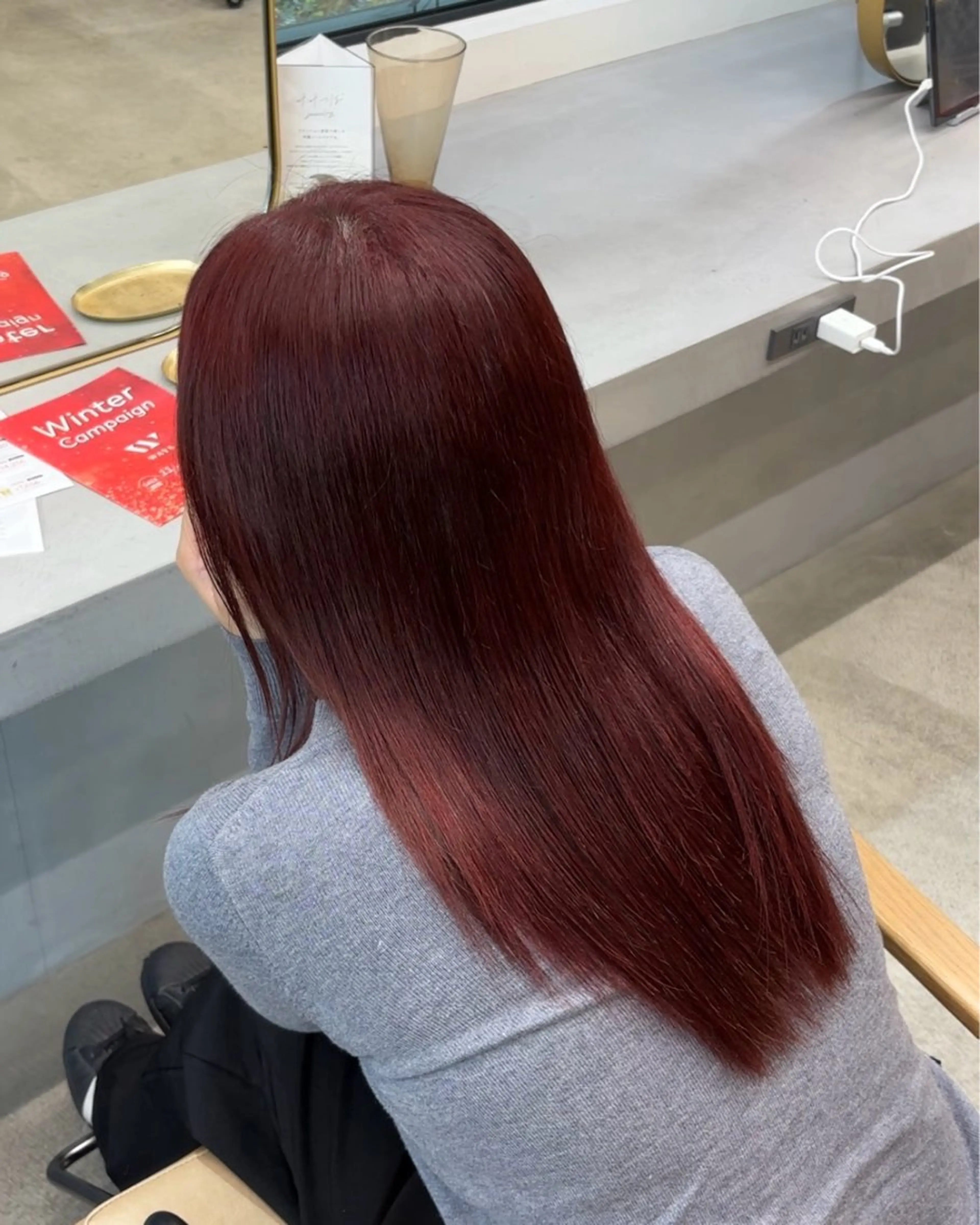 ロング カラー ヘアカラー トリートメント 🐰艶カラー🪙 美髪矯正/AYUNAのヘアスタイル