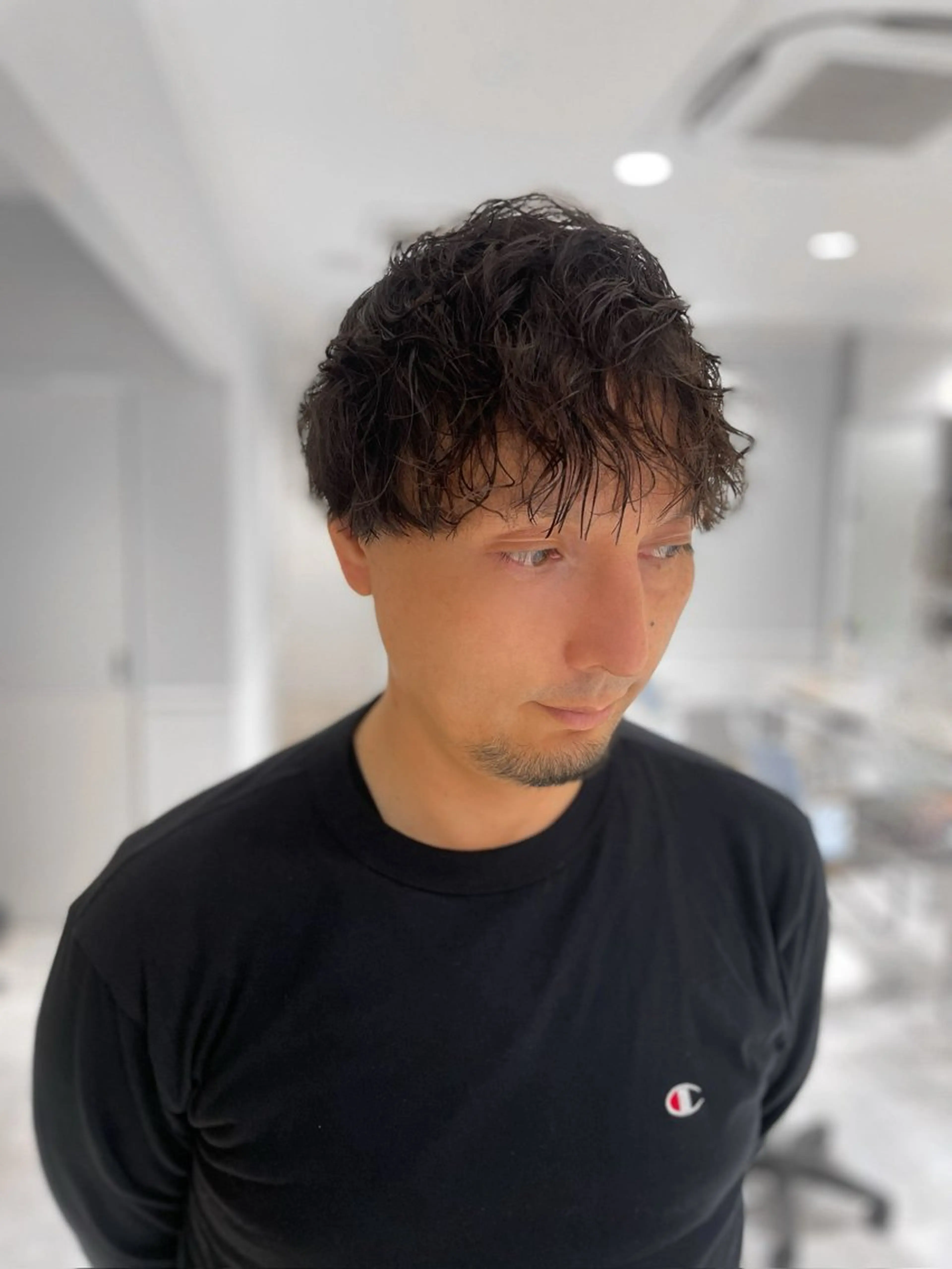 ミディアム ミディアムパーマ メンズパーマ/カット / 古川　諒のヘアスタイル