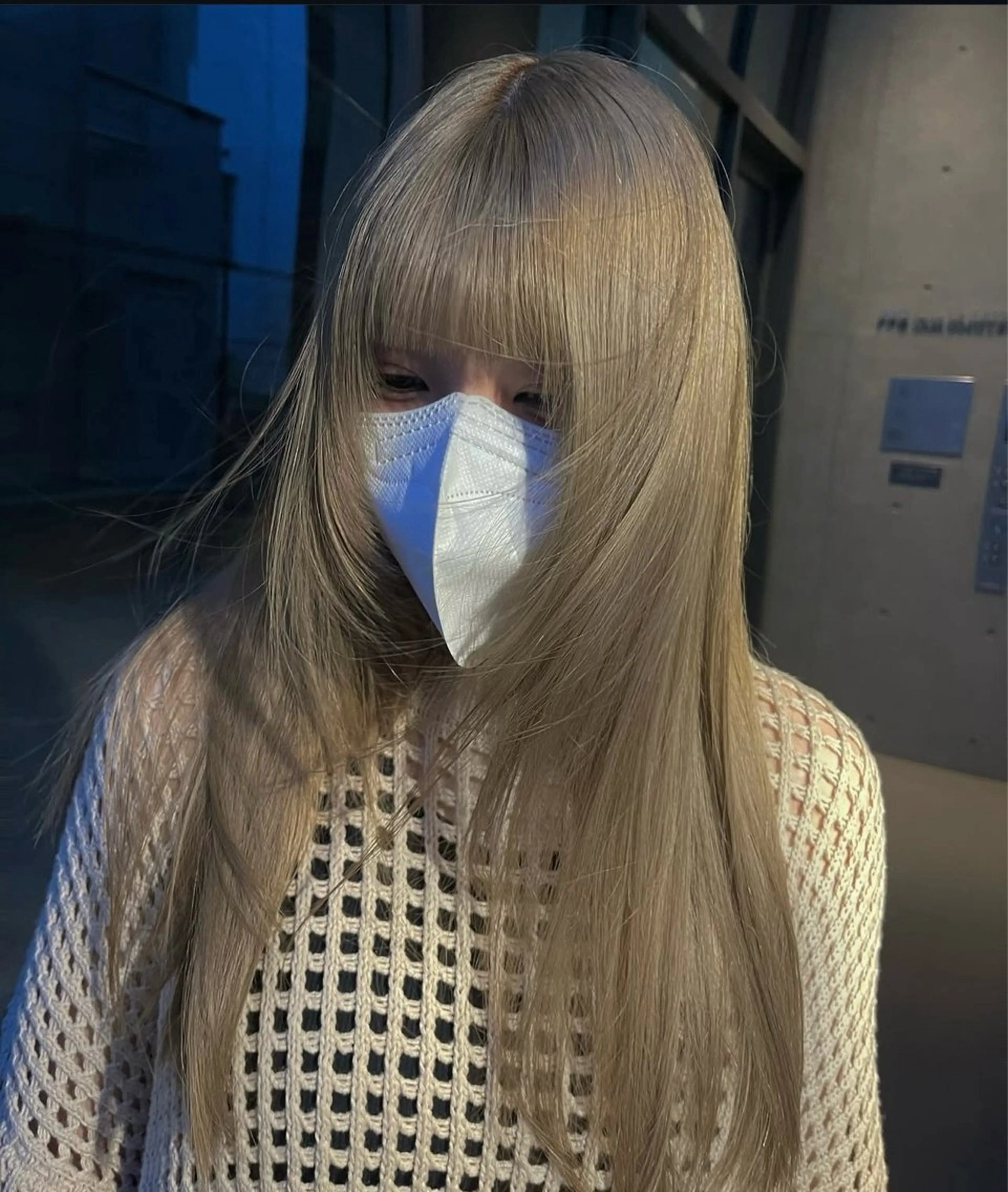 ロング カラー パーマ ヘアアレンジ レイヤー/韓国/透明 感/Shionのヘアスタイル