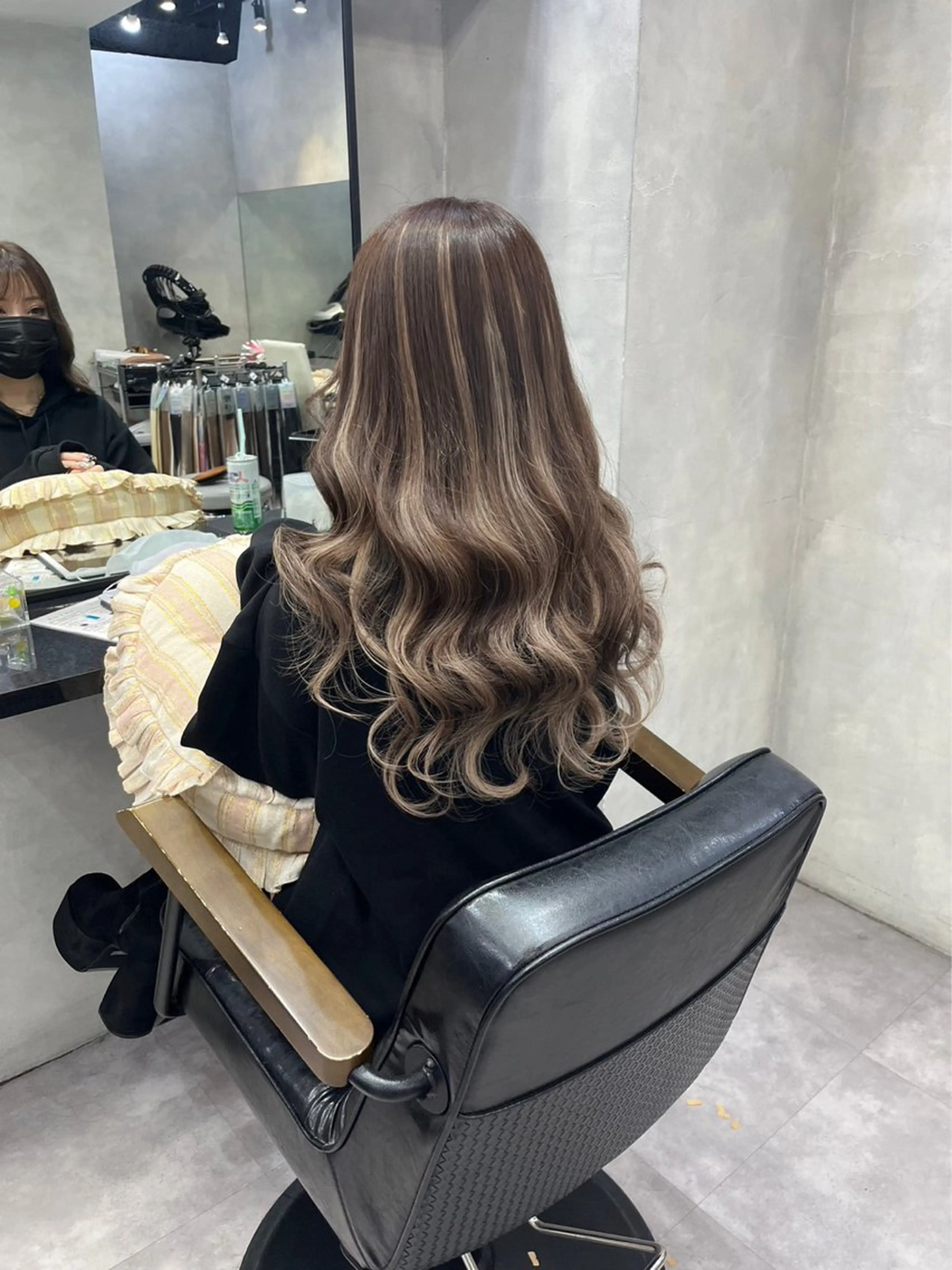 セミロング ピンクブラウン パープルカラー エクステ 髪質改善 エクステ/髪質改善 🖤RYUSEI🖤のヘアスタイル