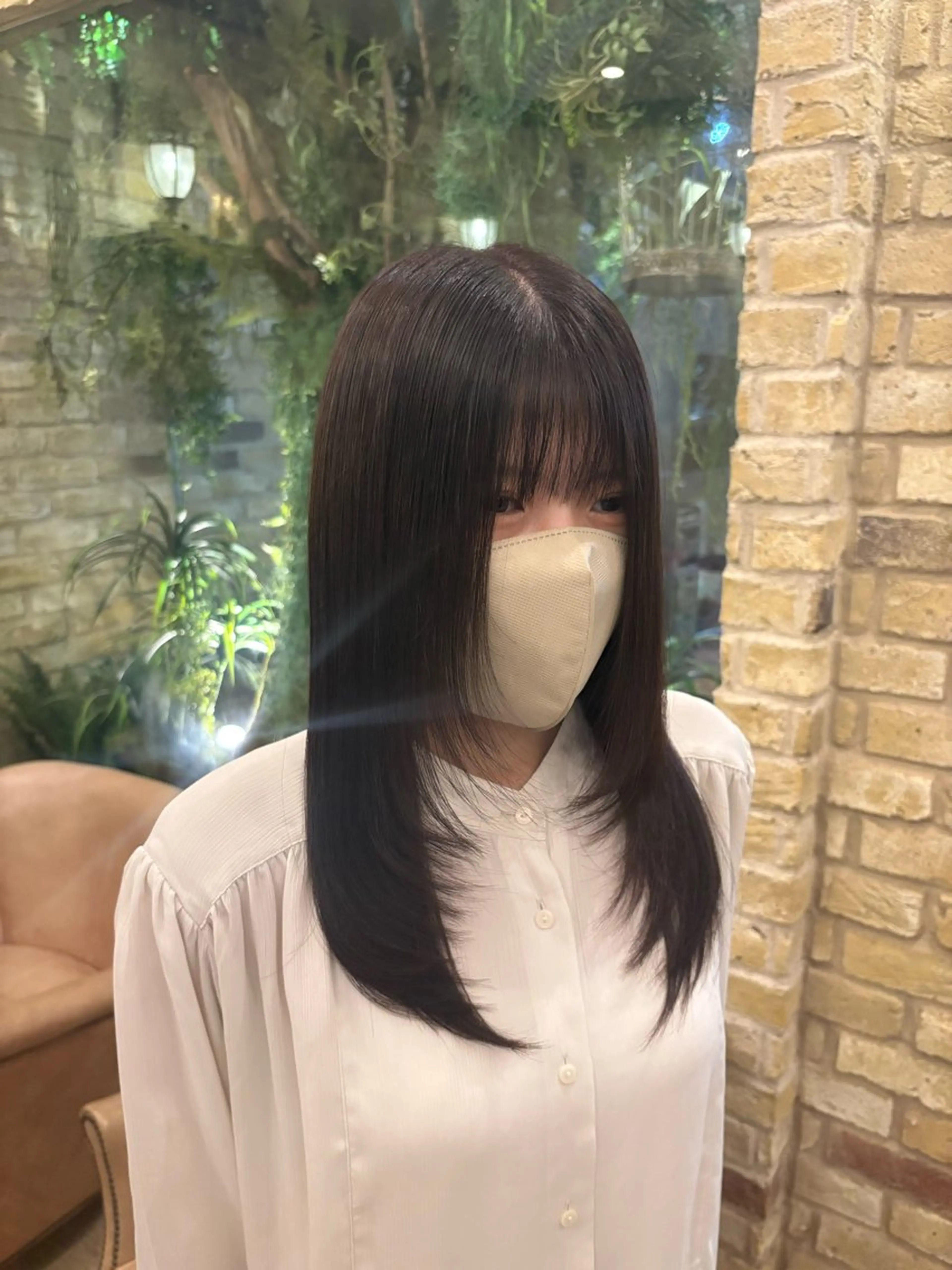 ミディアム 顔周りカット レイヤーカット カット トリートメント 新宿/髪質改善✨ 透明感カラー/須田のヘアスタイル