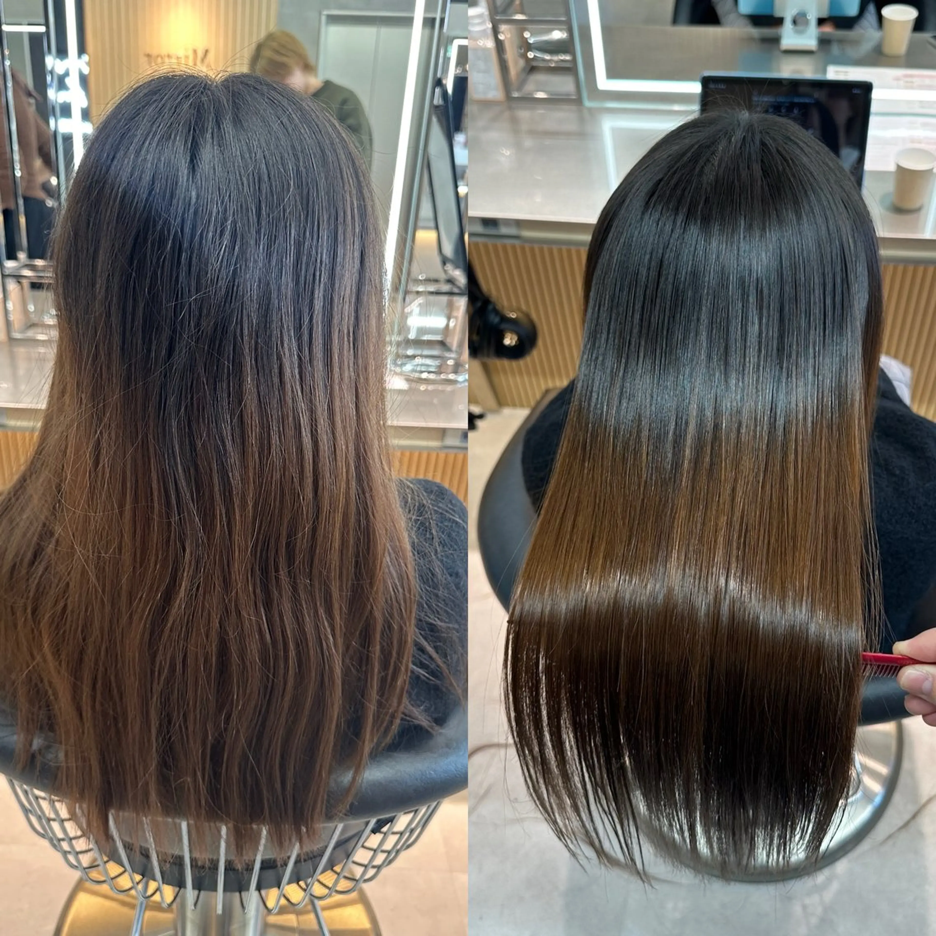 ロング カット ヘアカラー トリートメント ✨髪質改善特化✨副 店長椎葉信乃介のヘアスタイル