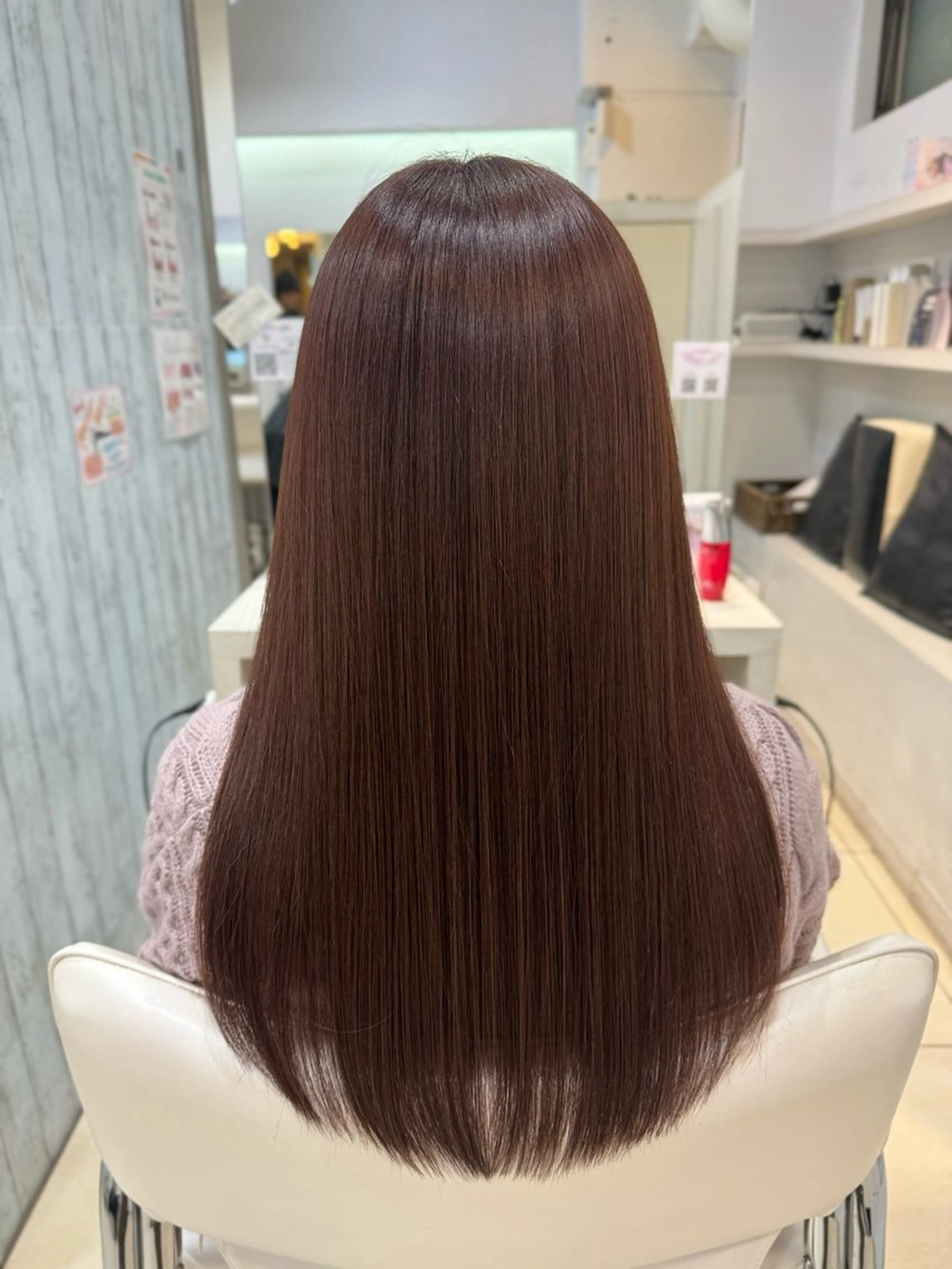 セミロング 【髪質改善カラー】 あむ·. ⟡ 🖤のヘアスタイル