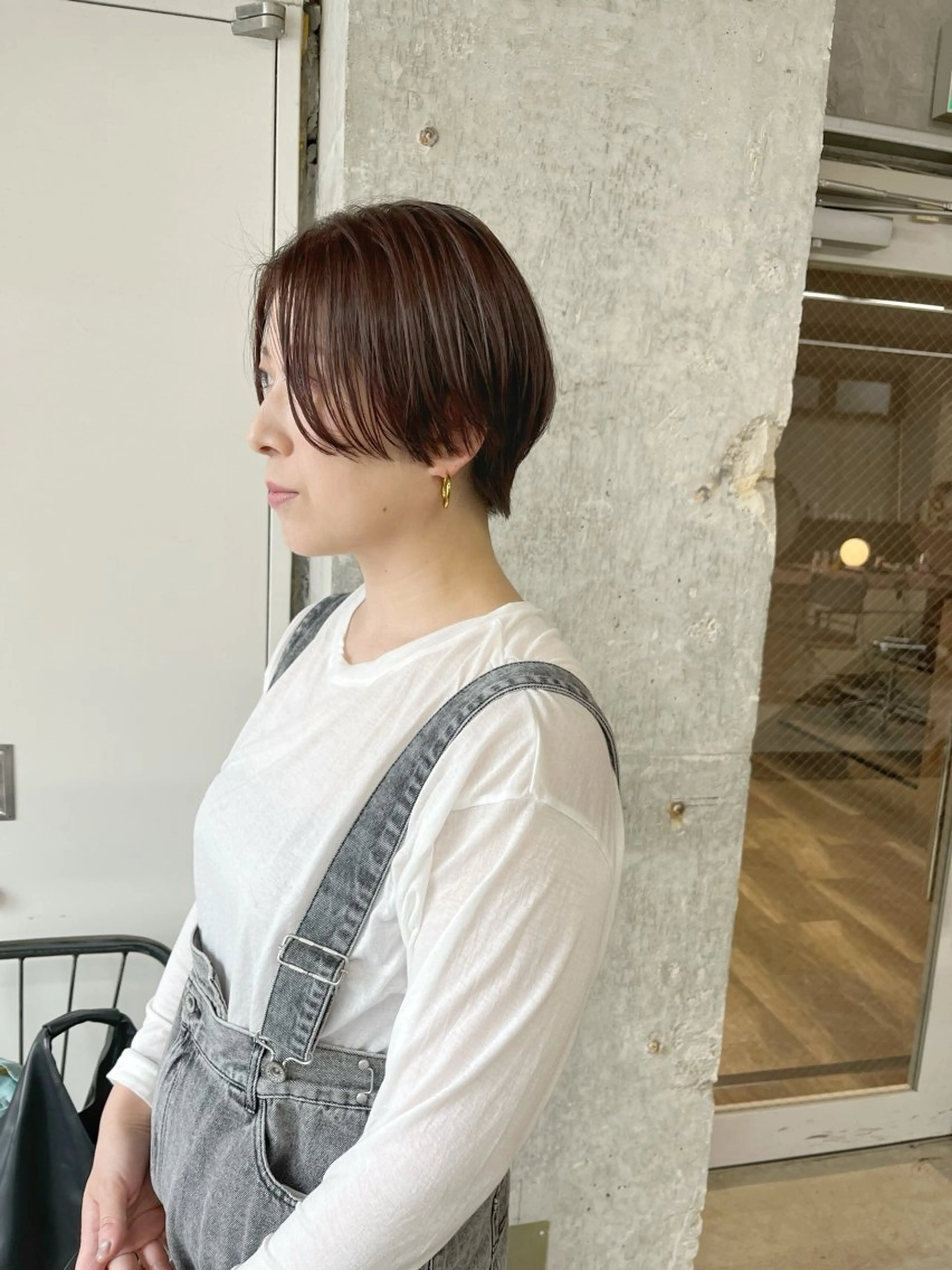 ショート カラー ハンサムショート ラベンダーカラー ショートヘア 小木曽智美 /ボブ/ショートのヘアスタイル