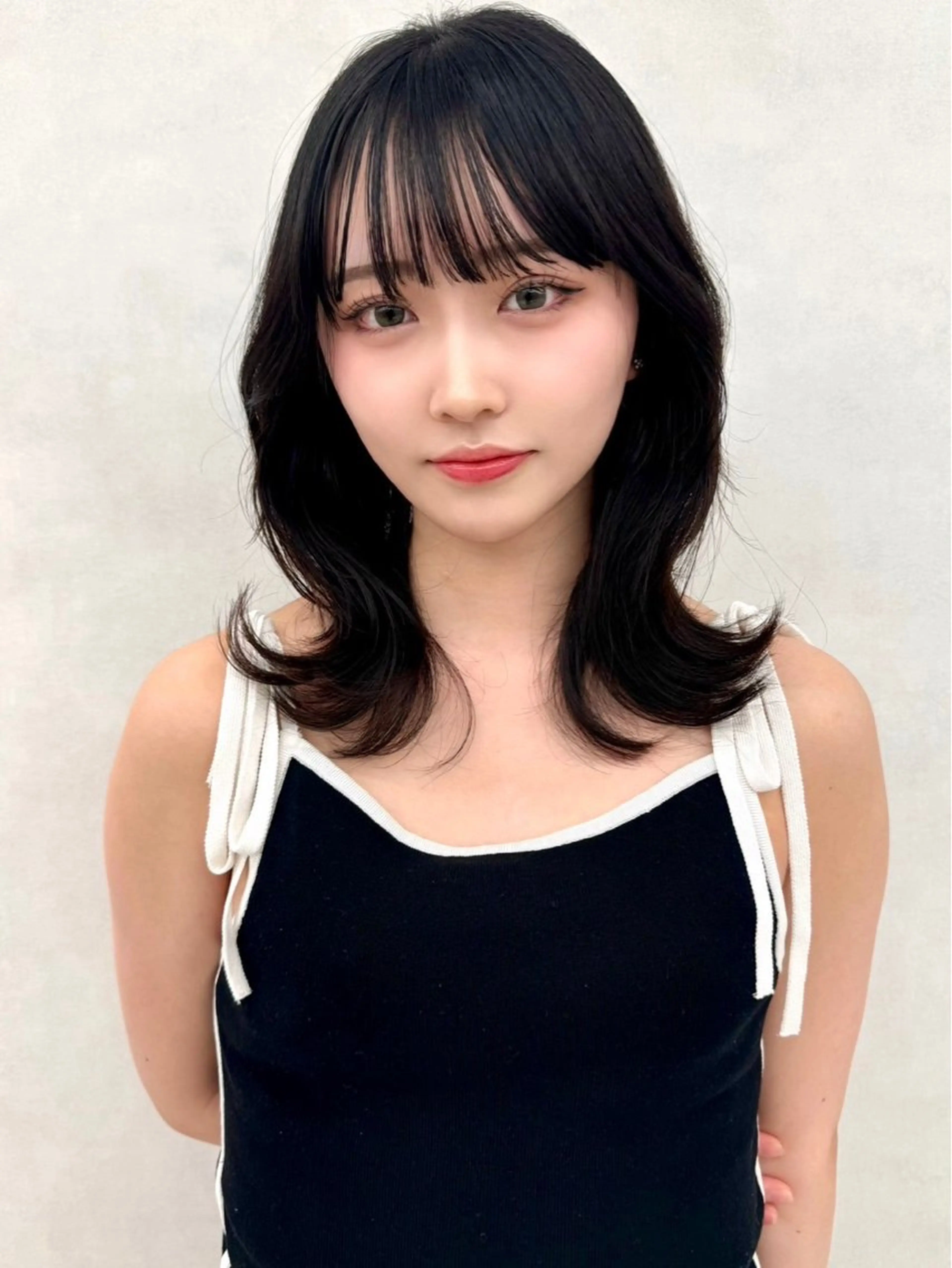 セミロング 縮毛矯正 🇰🇷韓国ヘア★ 副店長.쿠리타⭐︎のヘアスタイル