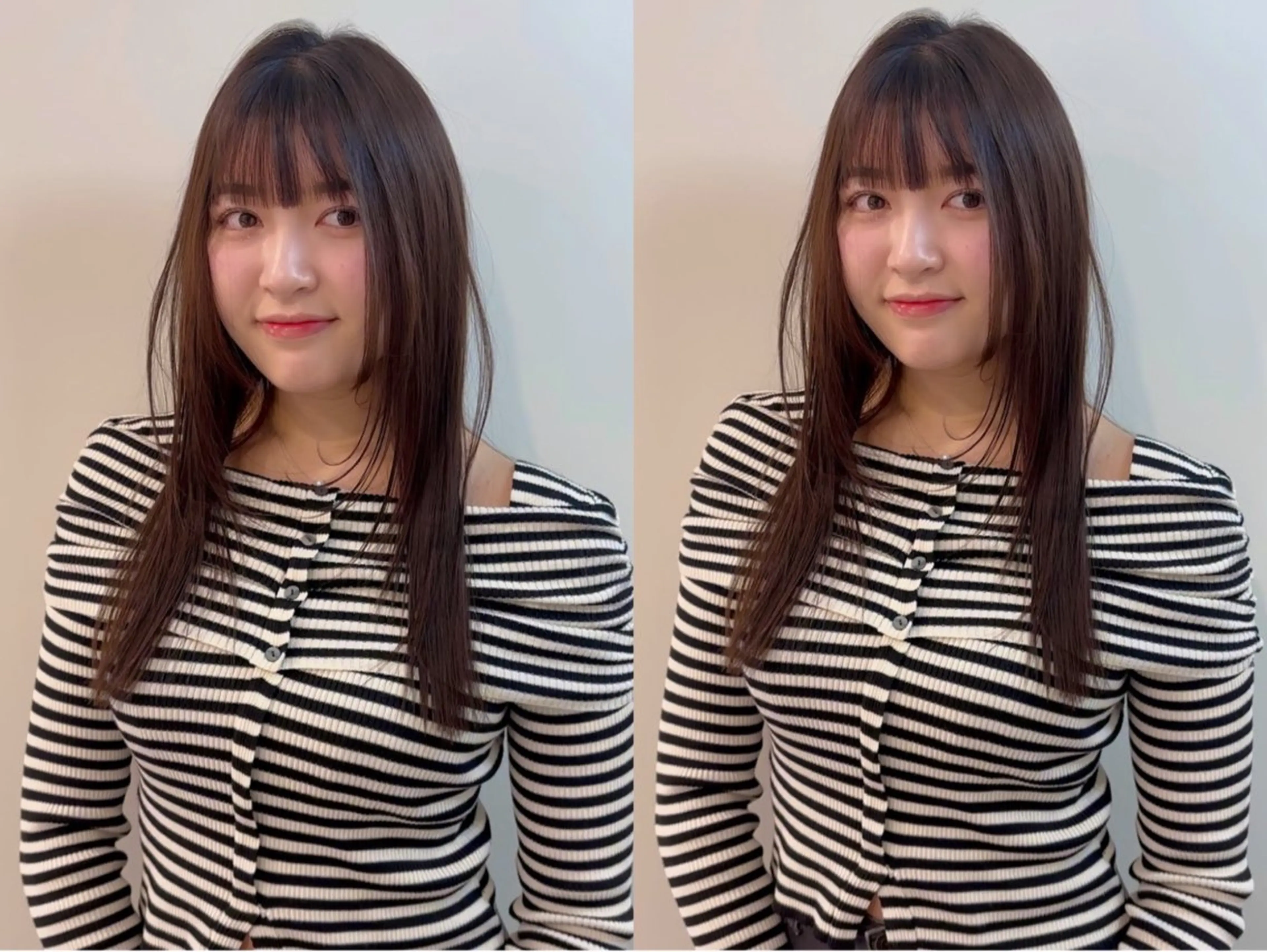 セミロング レイヤーカット 髪質改善・水素カラー ARIA（ému）のヘアスタイル