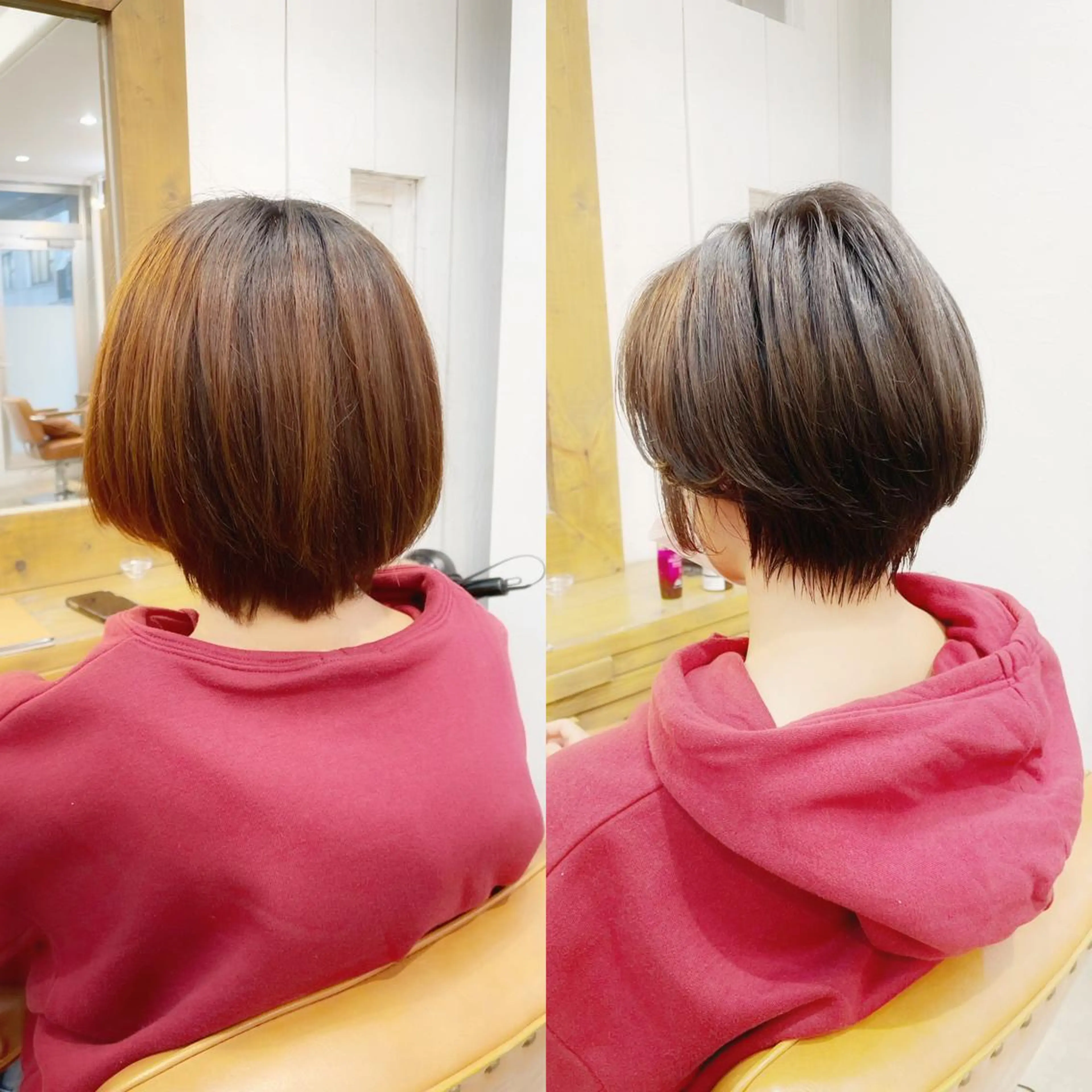 ショート カラー ショートボブ ハンサムショート ブリーチ ブリーチなしカラー ボブ カット ヘアカラー newline銀座所属・👑銀座ショート/ 絶壁補正/金子涼👑のヘアスタイル