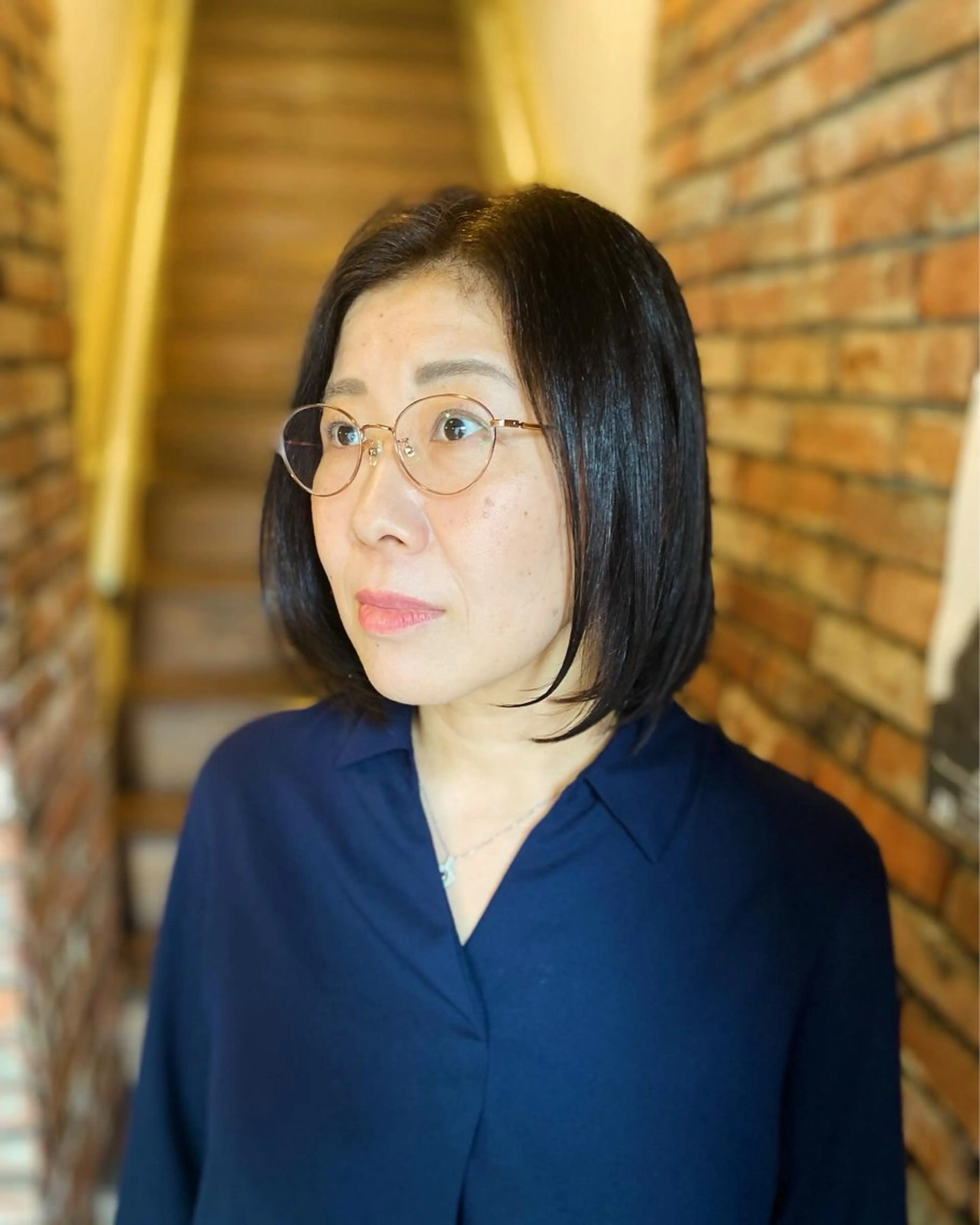 ミディアム 高塩翔大 髪質改善のヘアスタイル