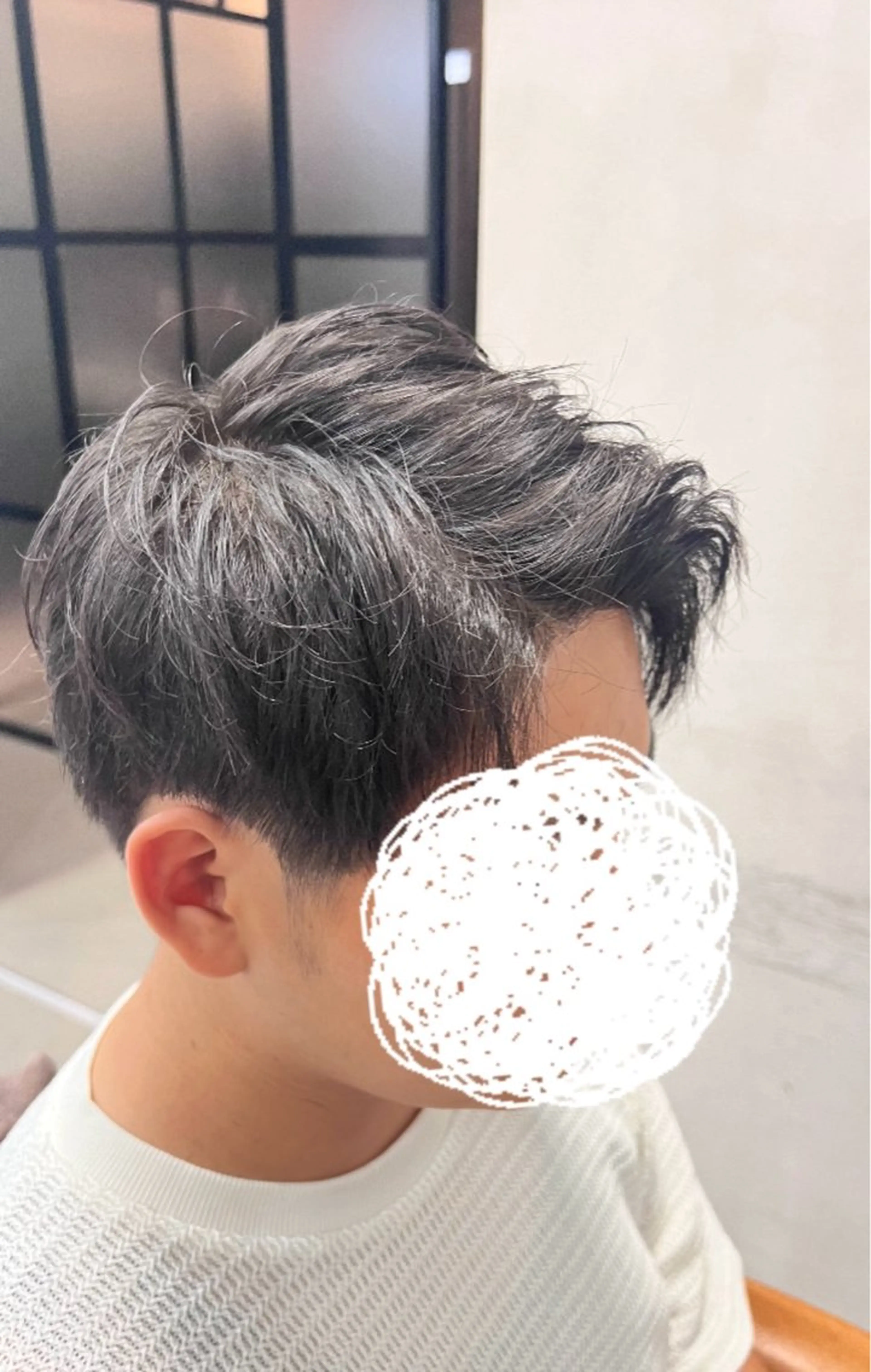 メンズ アップバング カットモデル募集中 ヤマダ レオのヘアスタイル