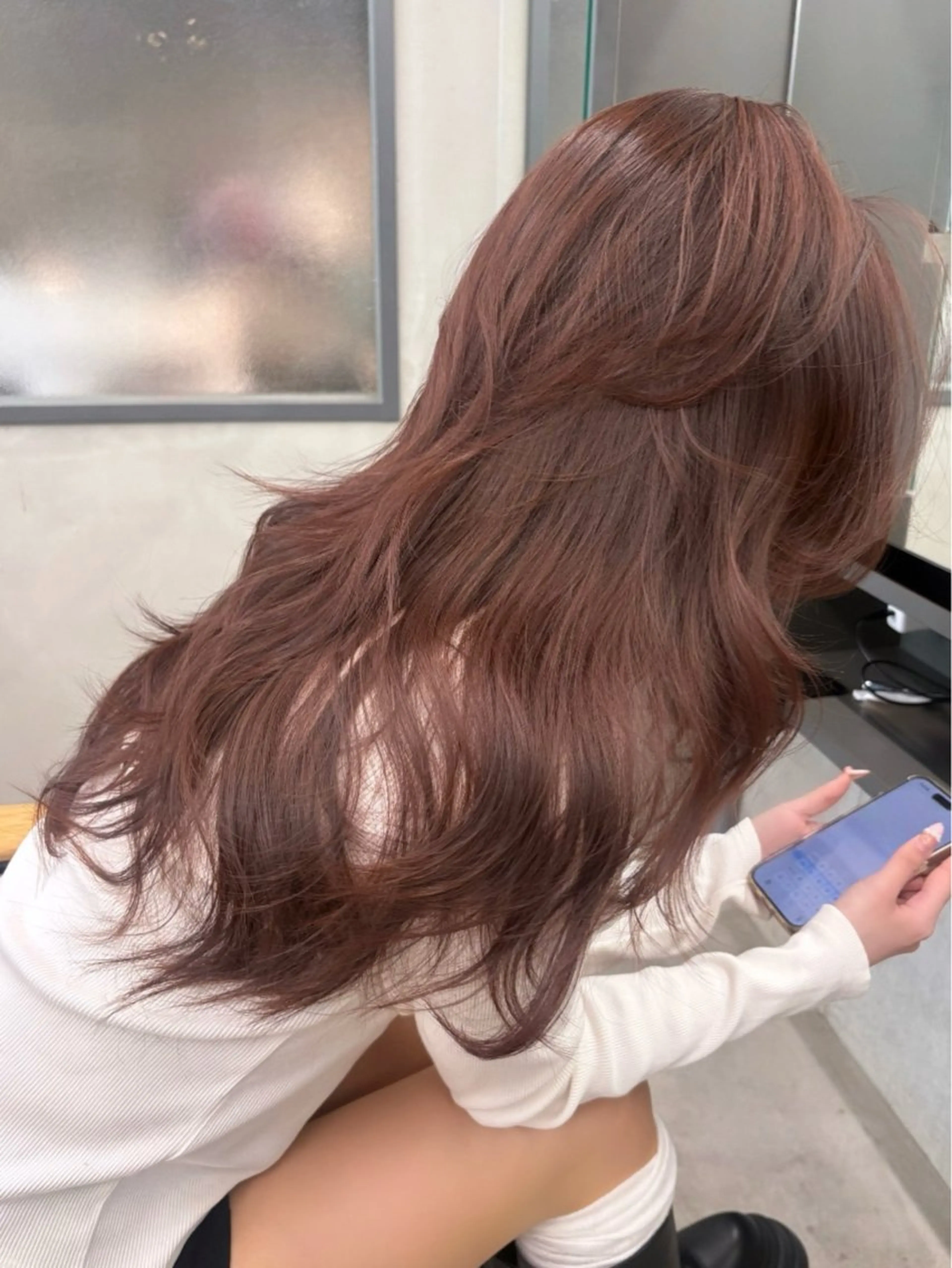 ロング カラー カット ヘアカラー トリートメント レイヤー/柔色 カラー/SAkiのヘアスタイル