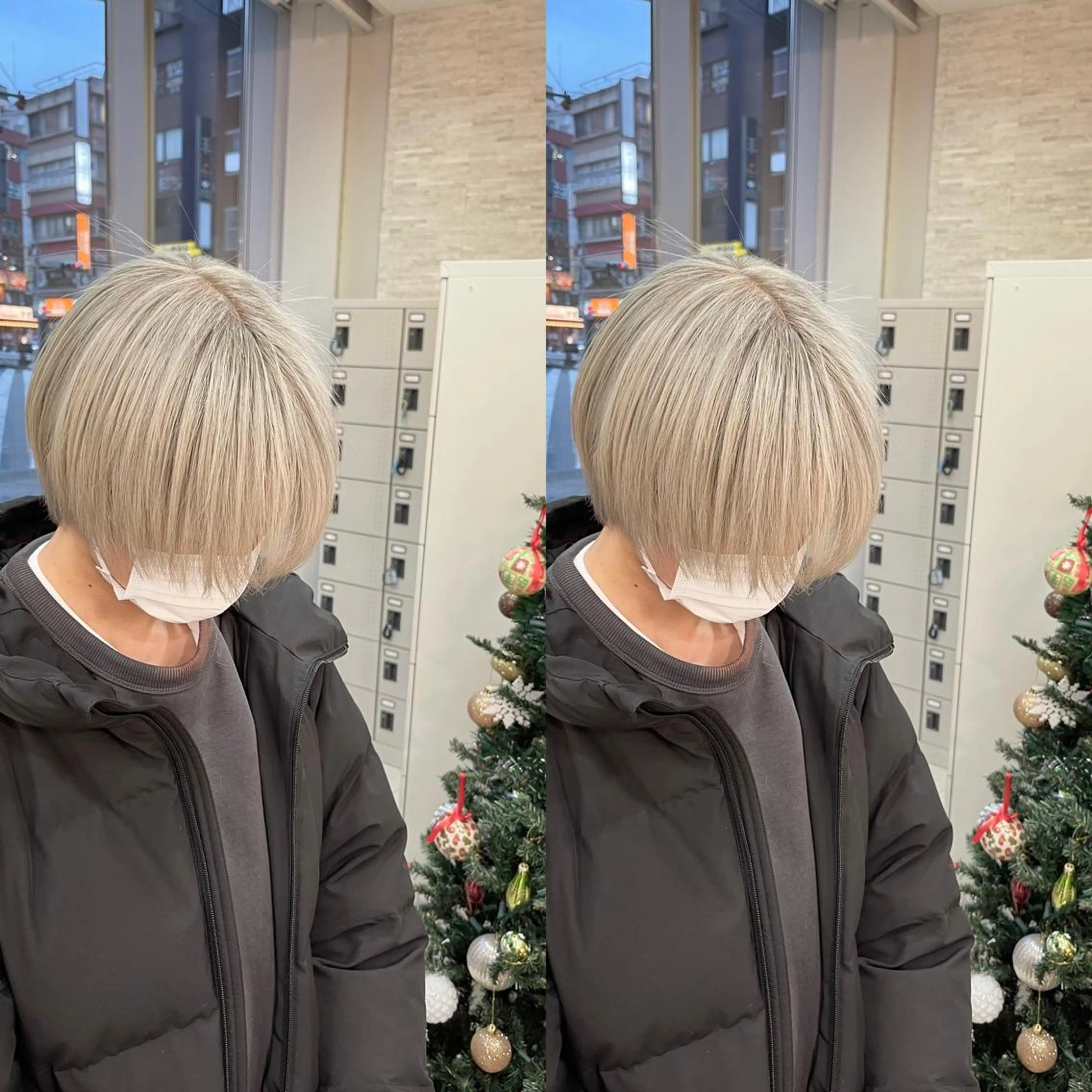 ショート ヘアカラー トリートメント Y Uのヘアスタイル