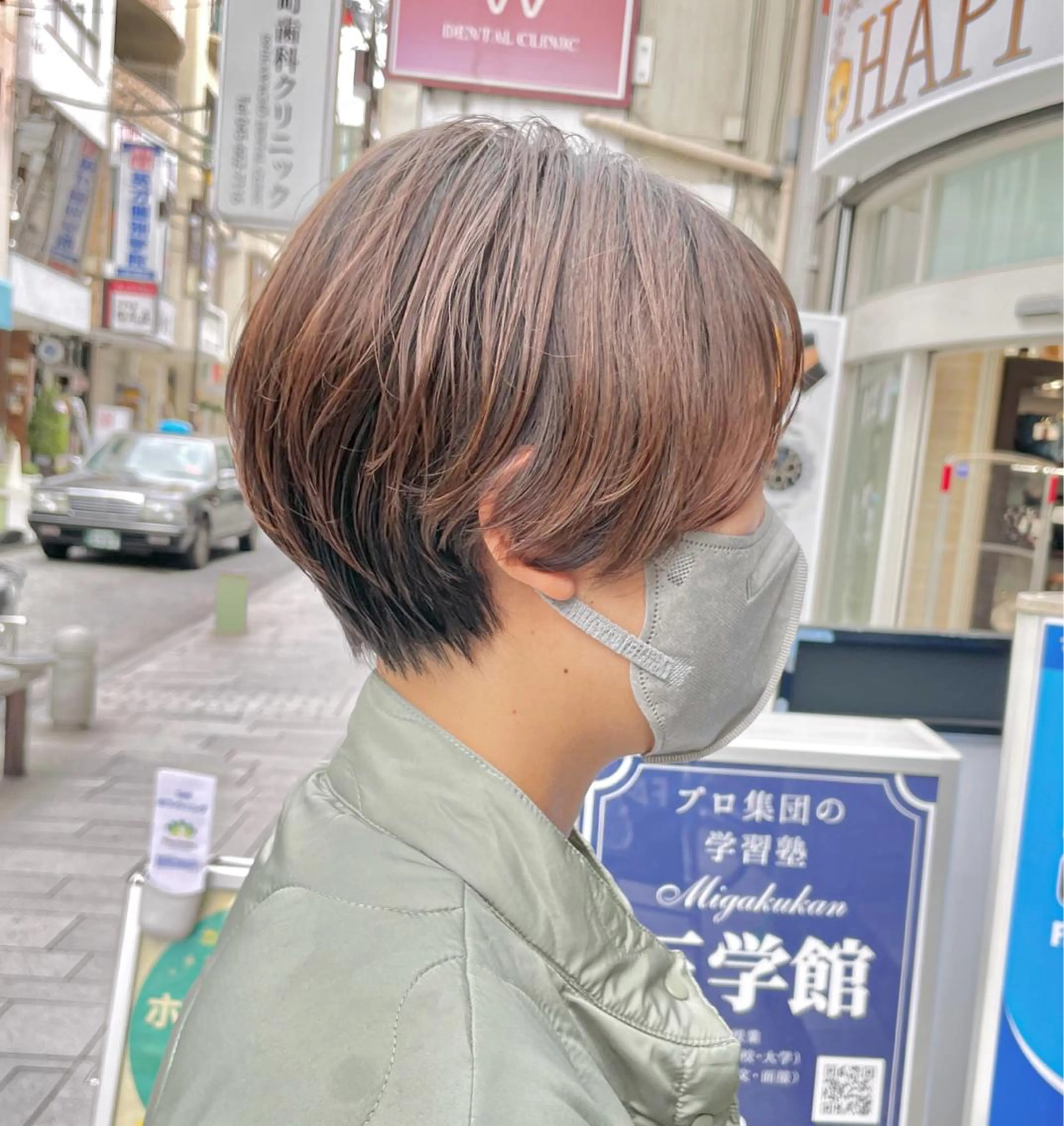 ショート カラー カット ヘアカラー トリートメント ショート/ボブ/ 透明感カラー/ほのかのヘアスタイル