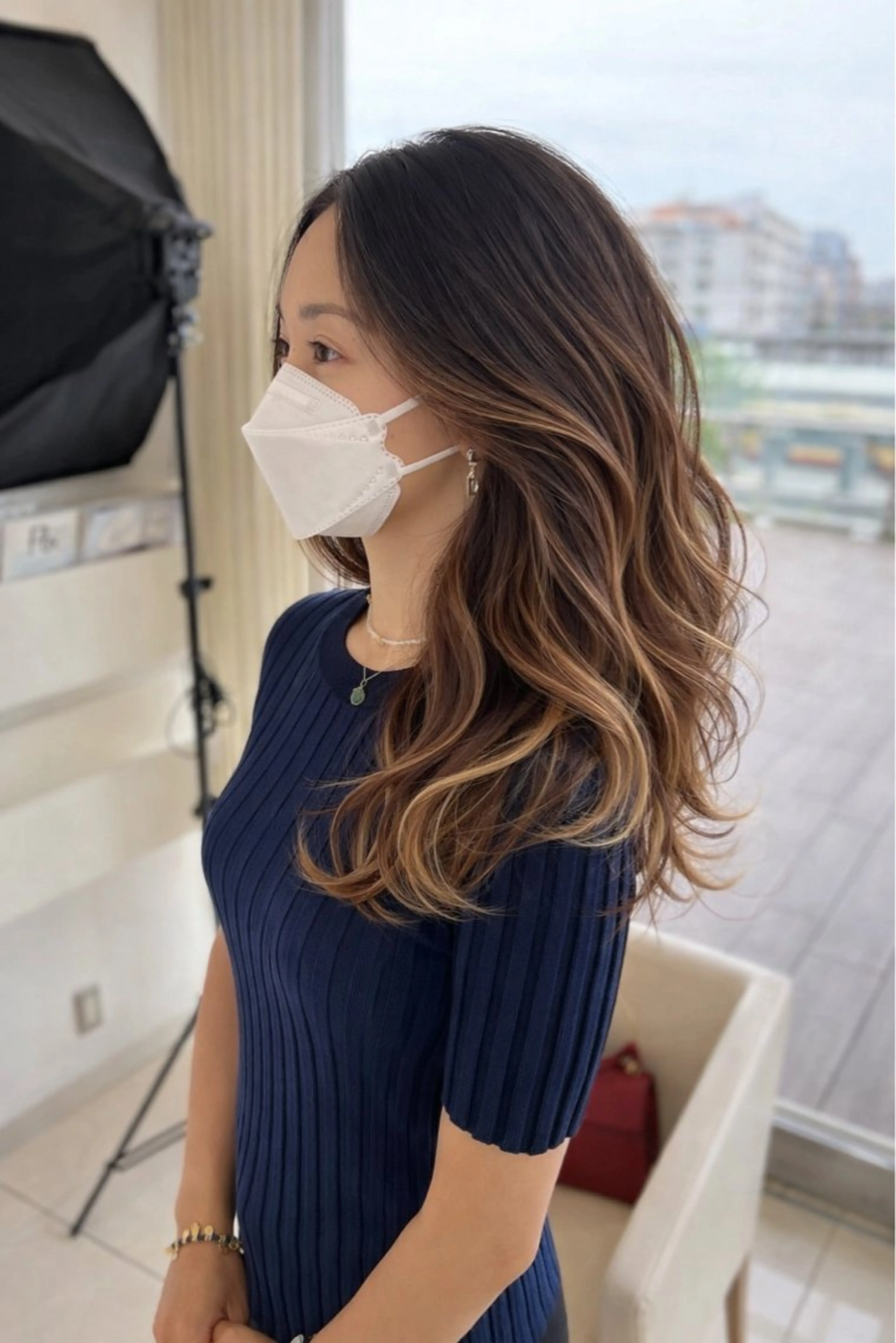 ロング カラー 金子 直樹のヘアスタイル