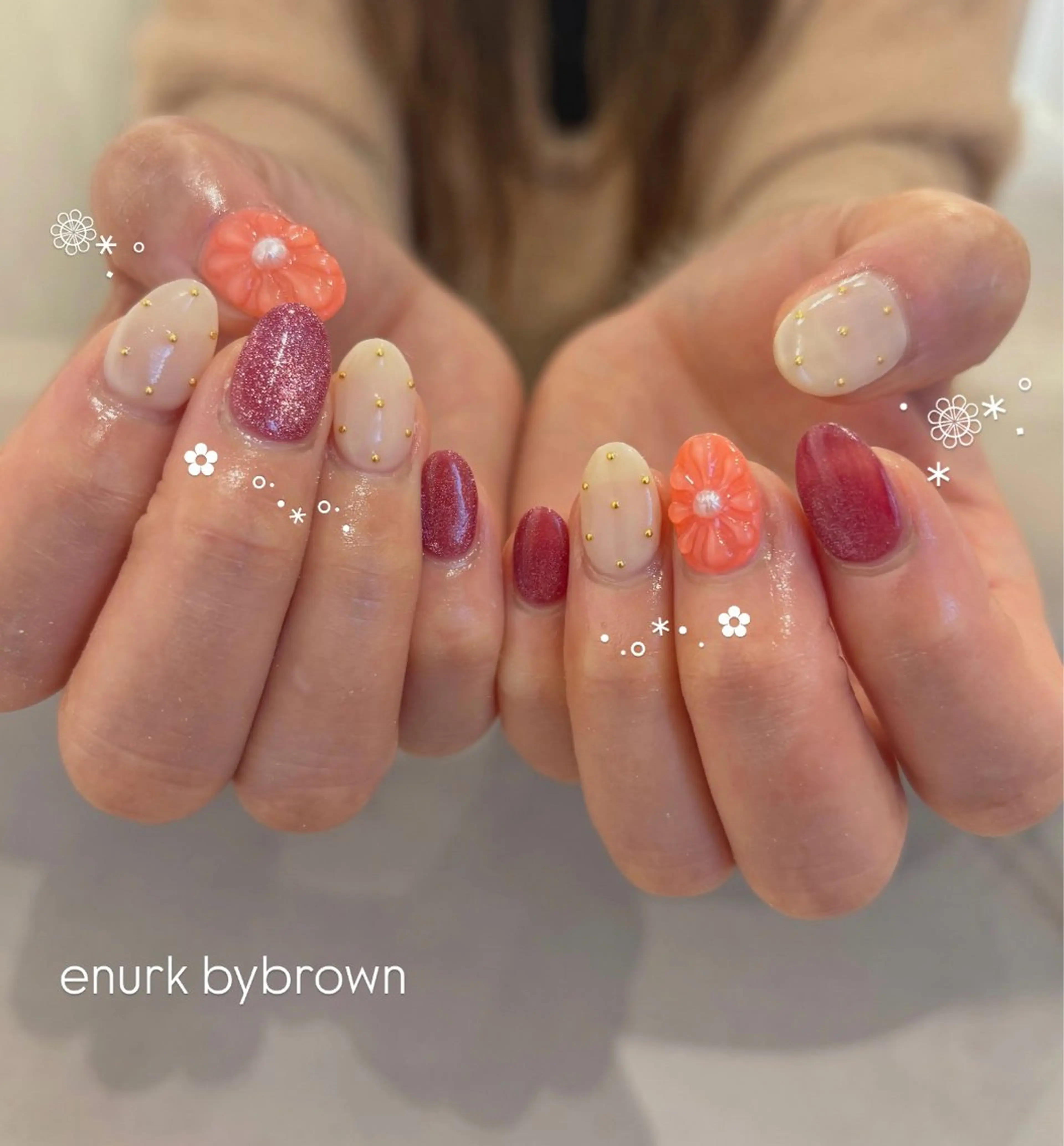 ネイル 成人式 卒業式 ぷっくりネイル 春ネイル ハンドネイル enurk店 🍋 M I K U  *のその他イメージ