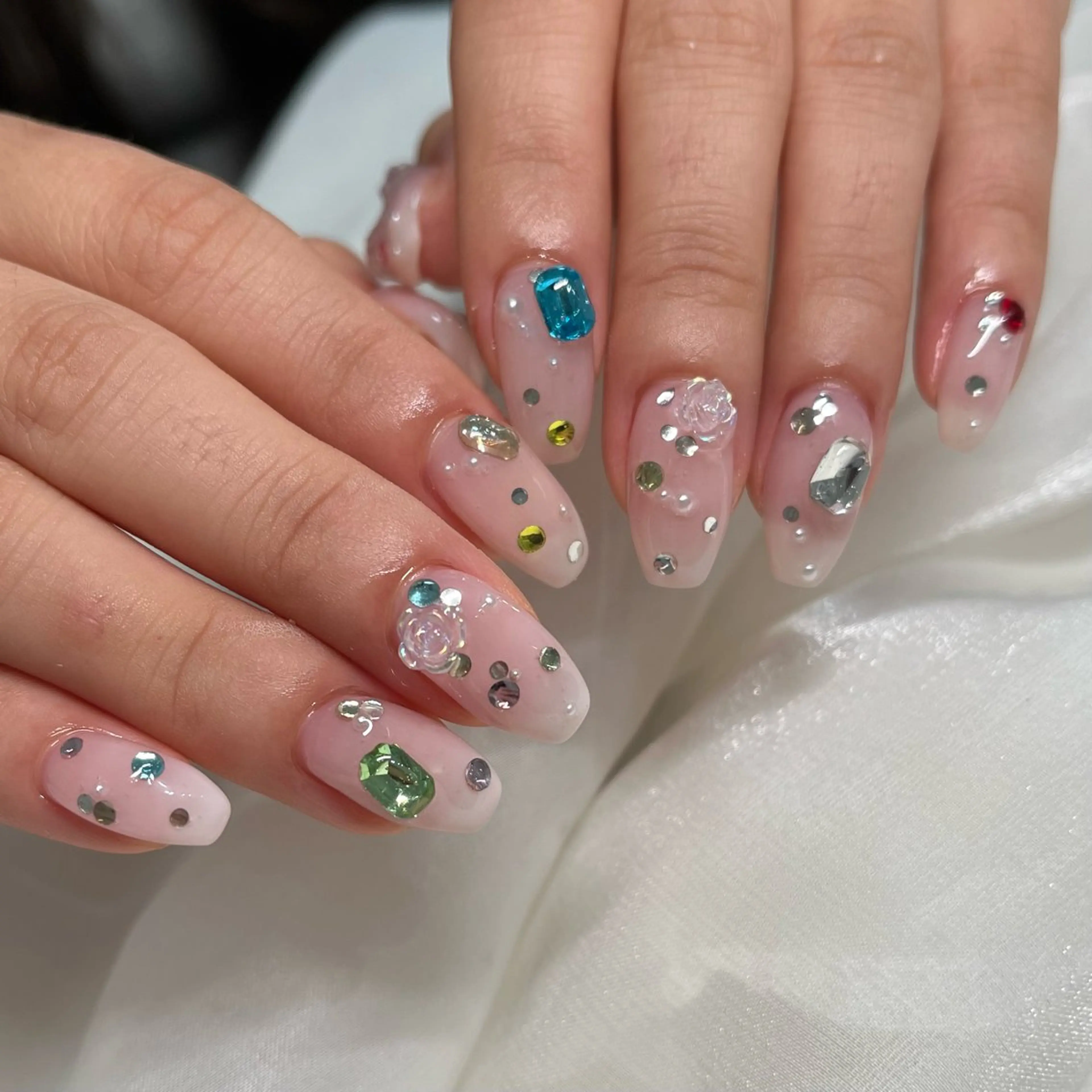 ネイル ハンドネイル joie ange rinna上本町のネイルデザイン