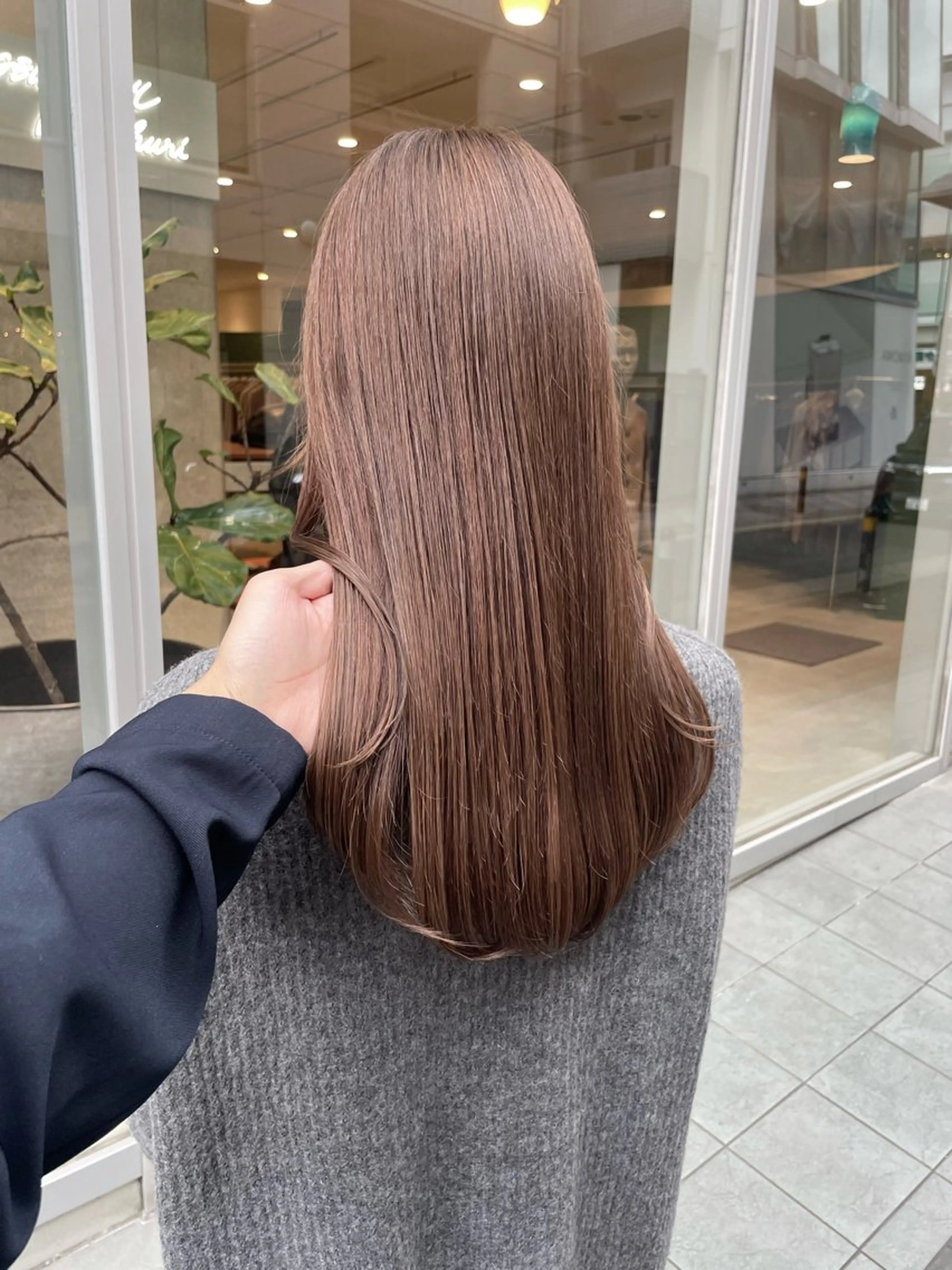 ロング カラー ヘアカラー 髪質改善will hairdesignのヘアスタイル