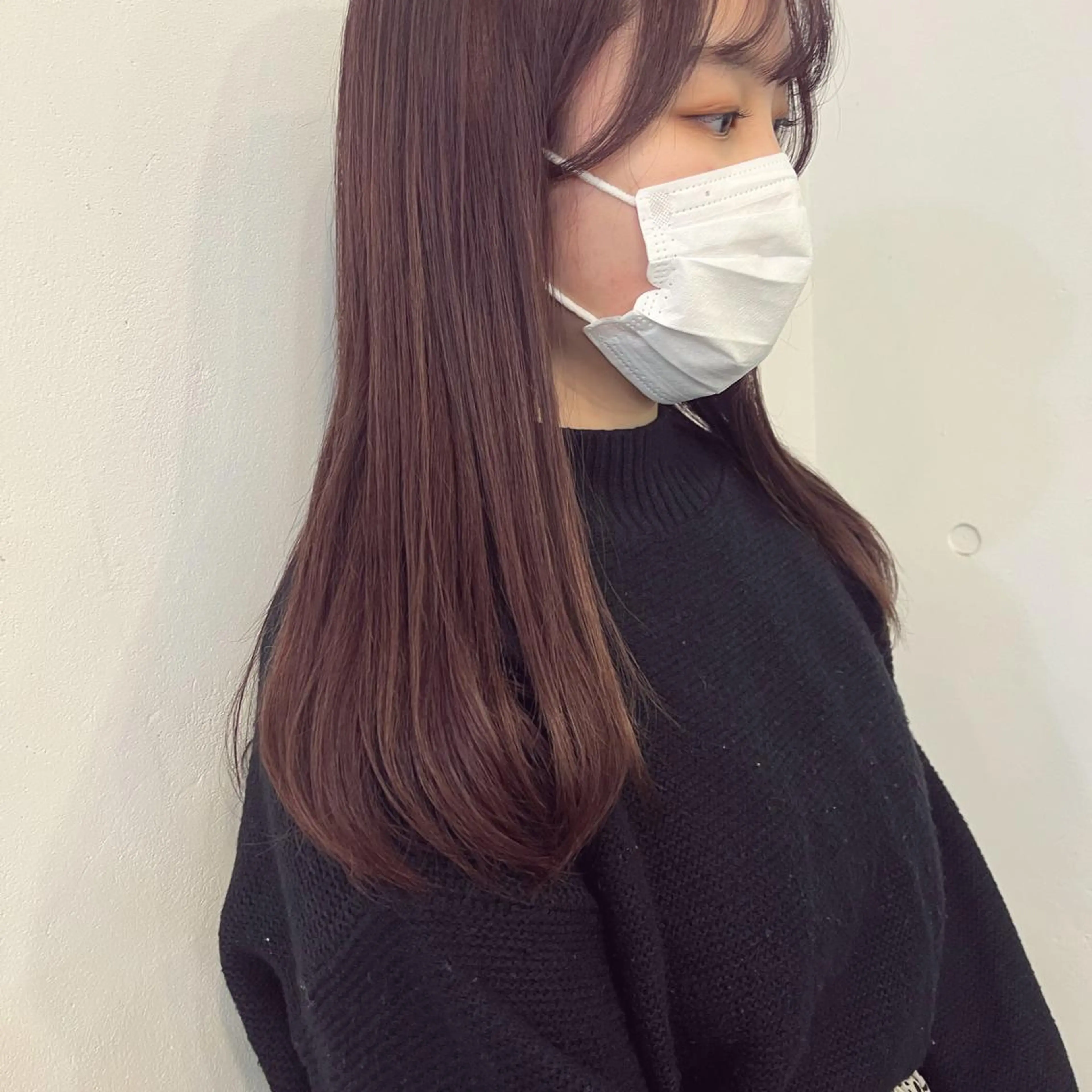 ロング カラー ラベンダーカラー ラベンダーピンク ピンクカラー mizuho🐈⬛ 艶髪¦ダークトーンのヘアスタイル