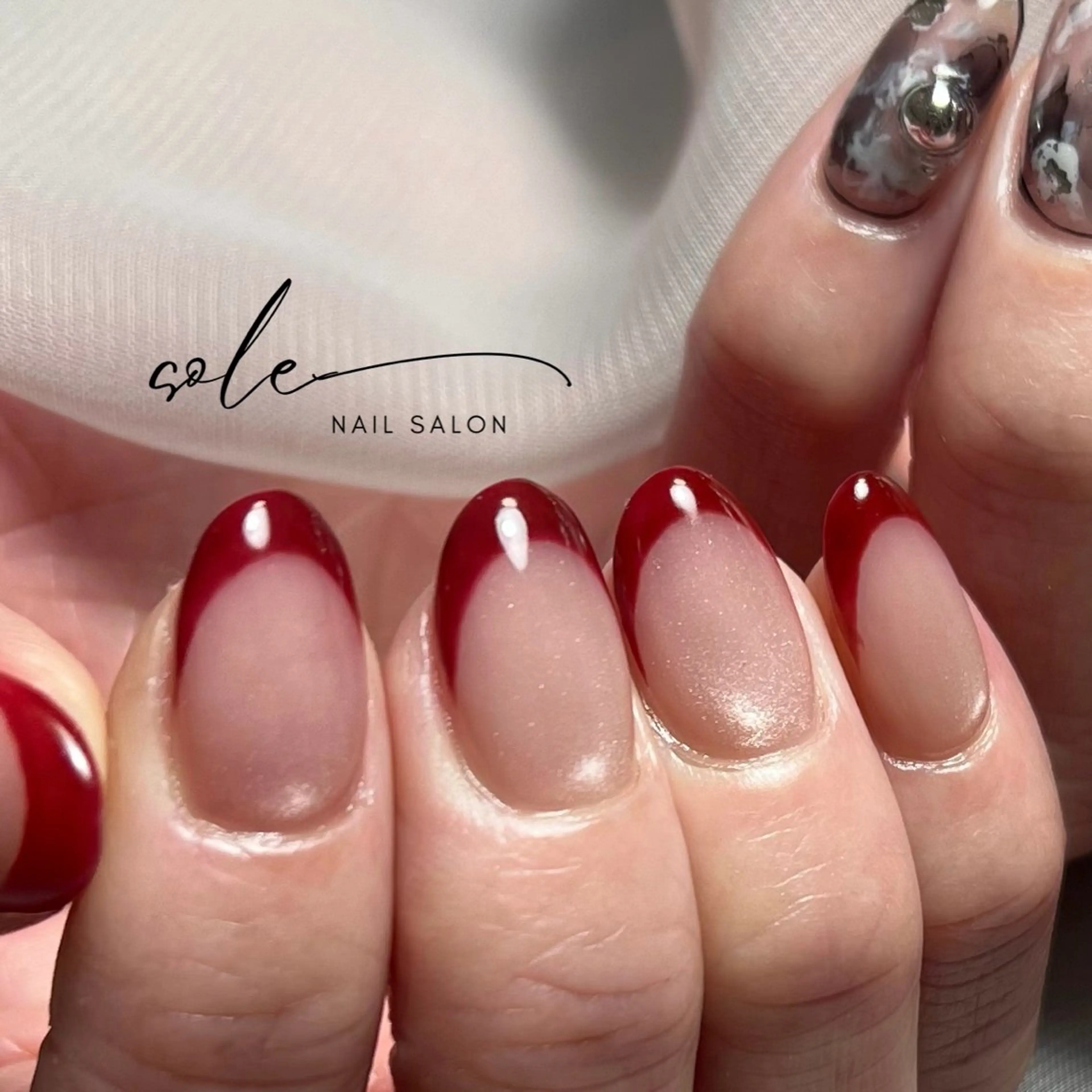 ネイル フレンチネイル ハンドネイル nail salon soleのネイルデザイン