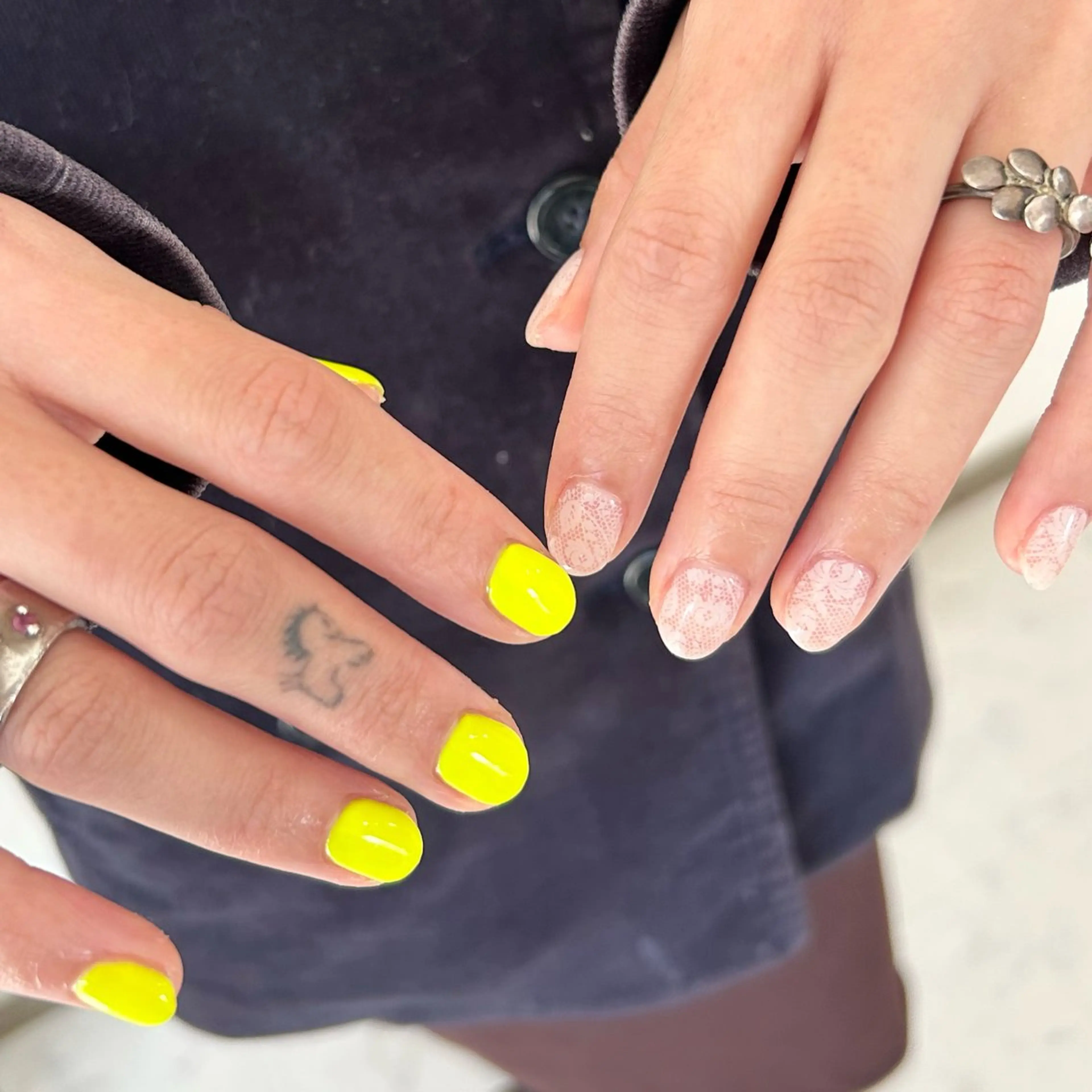 ネイル レース ハンドネイル +me【プラスミー】 nemのネイルデザイン