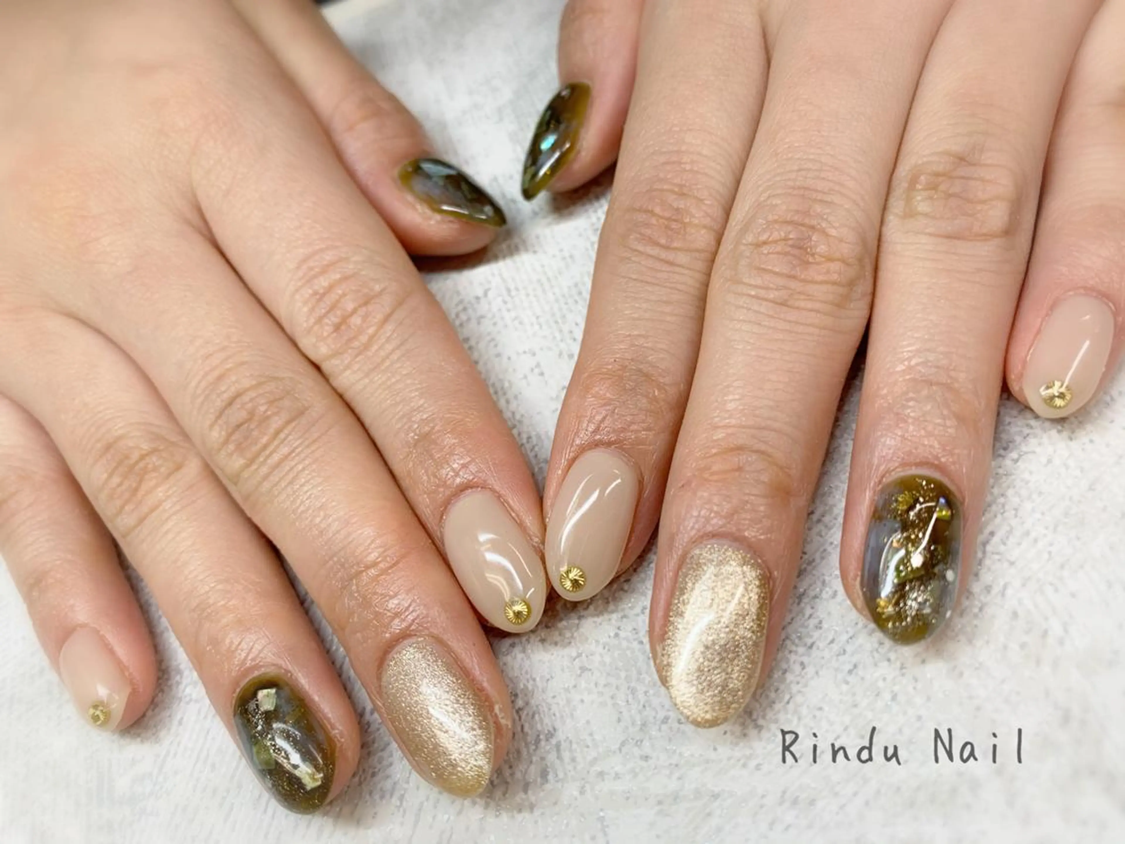 ネイル ニュアンスネイル Rindu Nail 名駅miniのネイルデザイン
