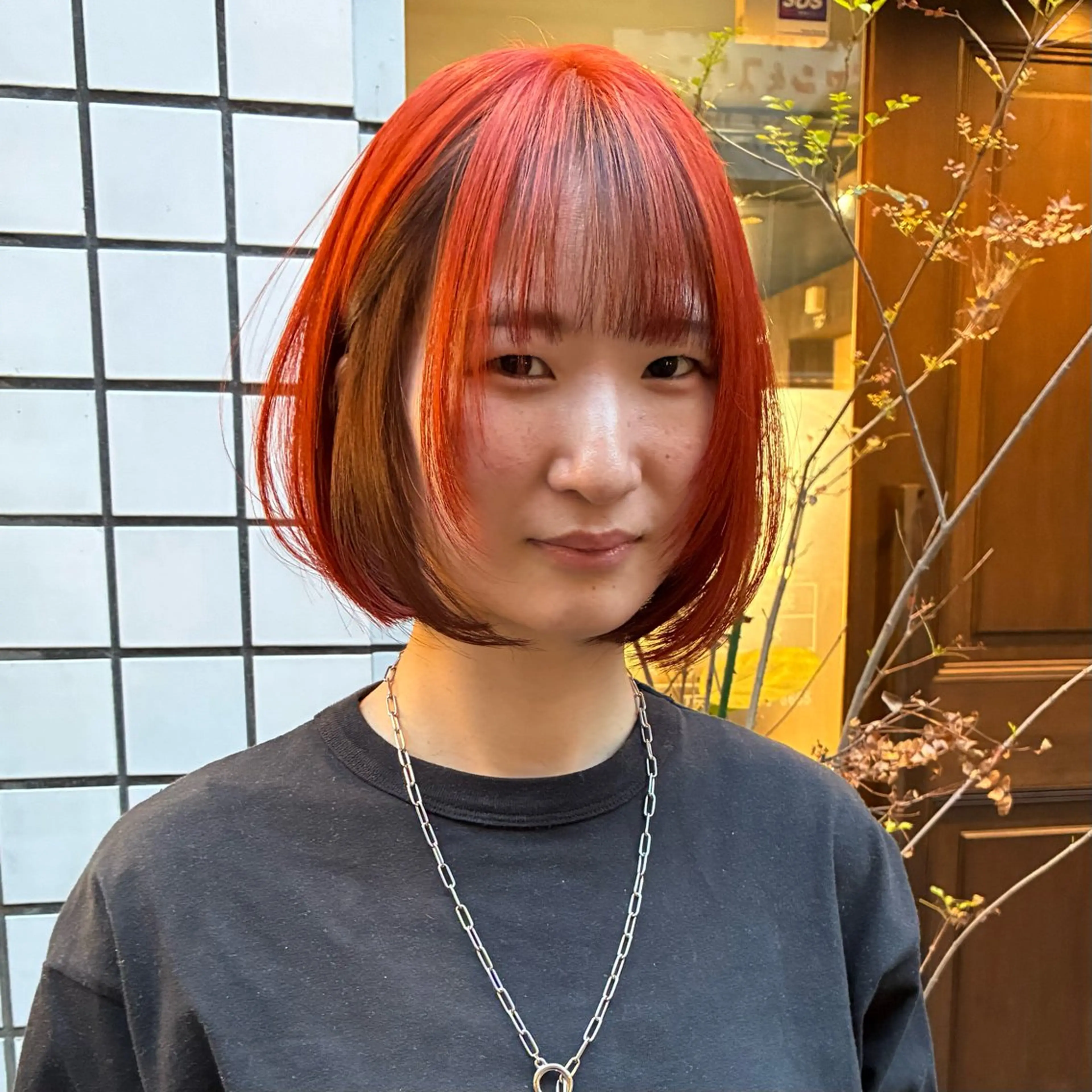 ショート カット ヘアカラー トリートメント ハイトーン/レイヤー カット/TAKEのヘアスタイル