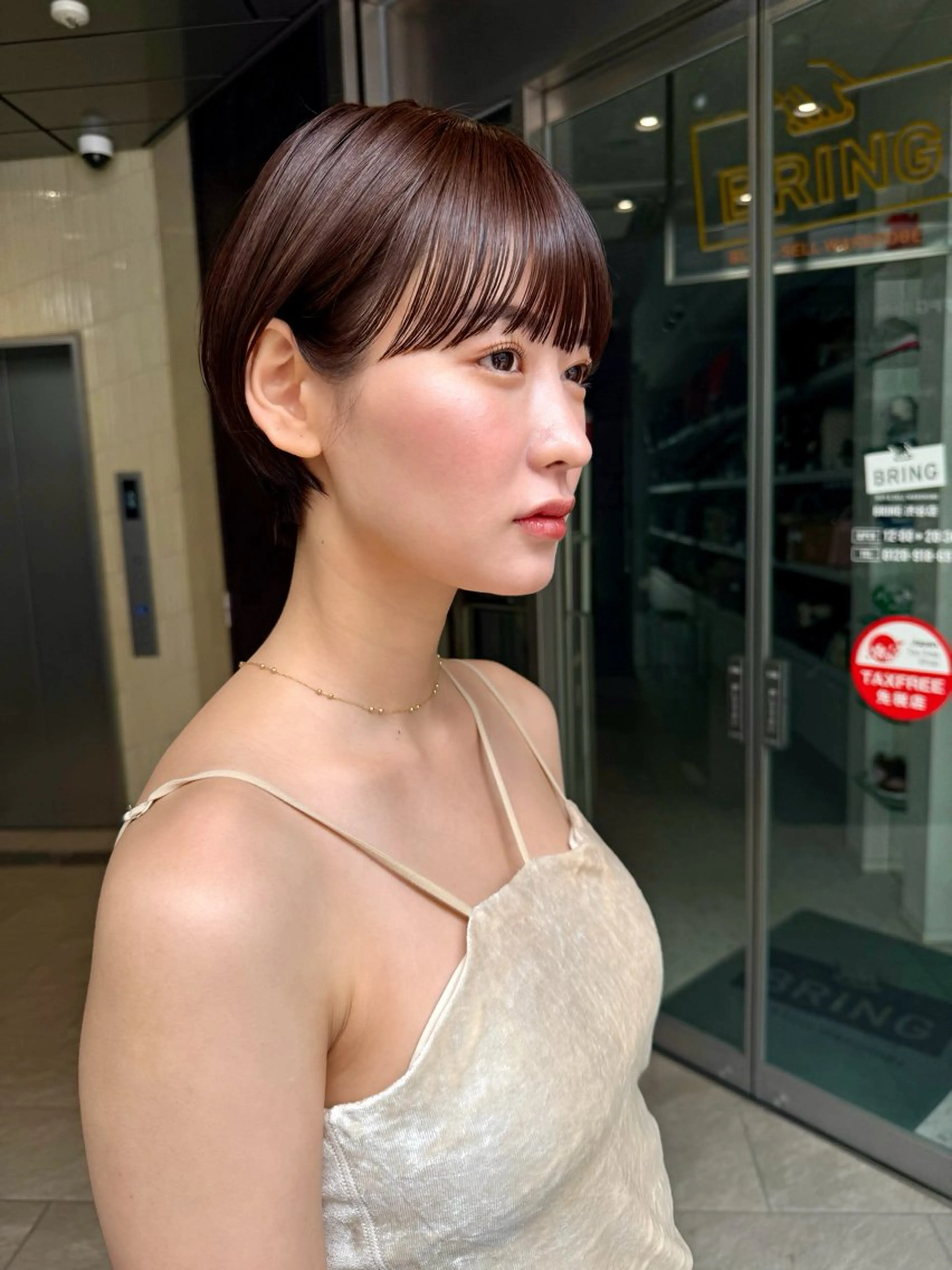 ショート カット ヘアカラー 骨格診断で絶対可愛い ✨丸みショート✨凌弥のヘアスタイル