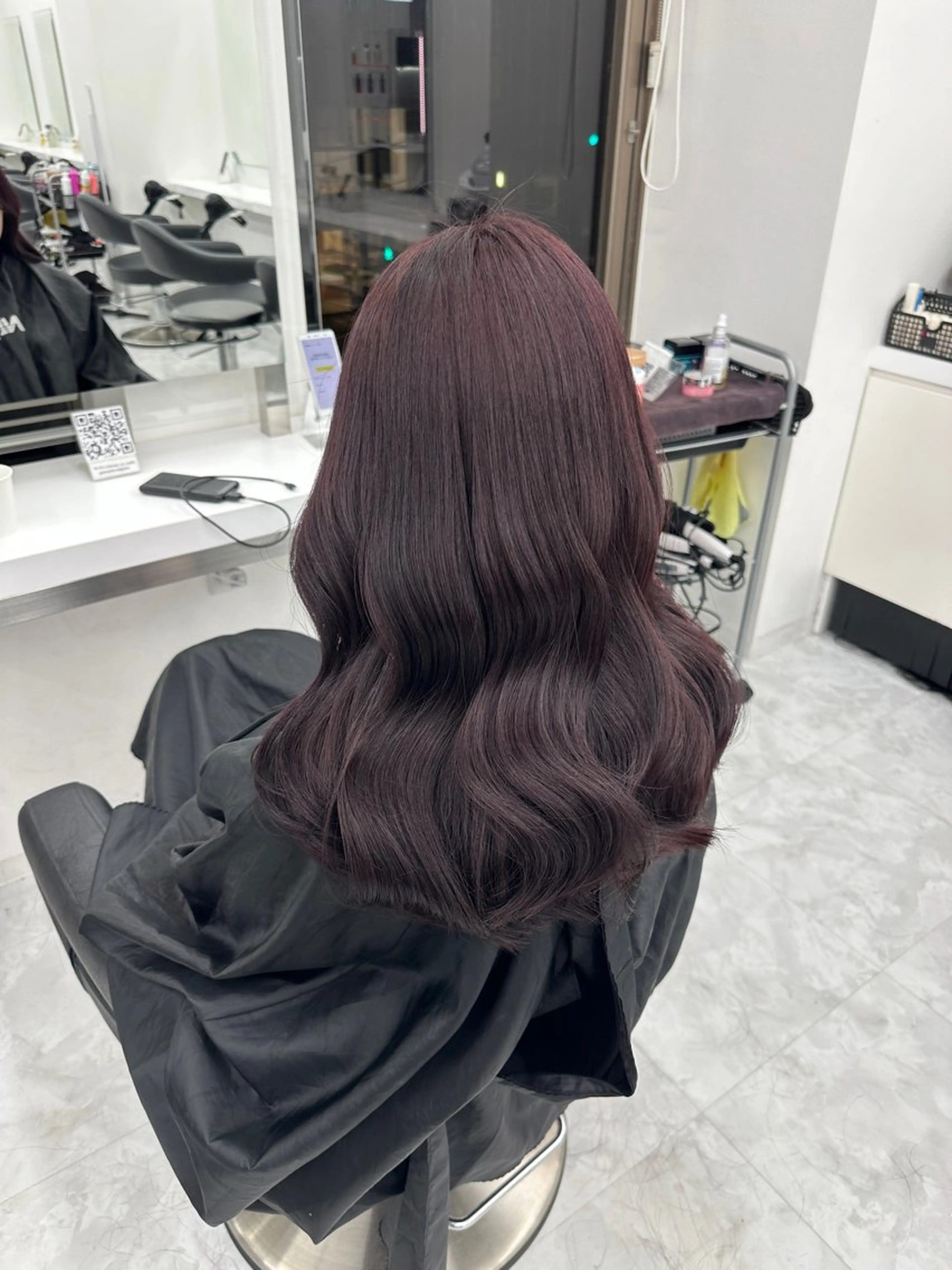 ロング カラー パーマ ヘアアレンジ メンズ キッズ ♥️韓国ヘア レイヤー♥️ゆりのヘアスタイル