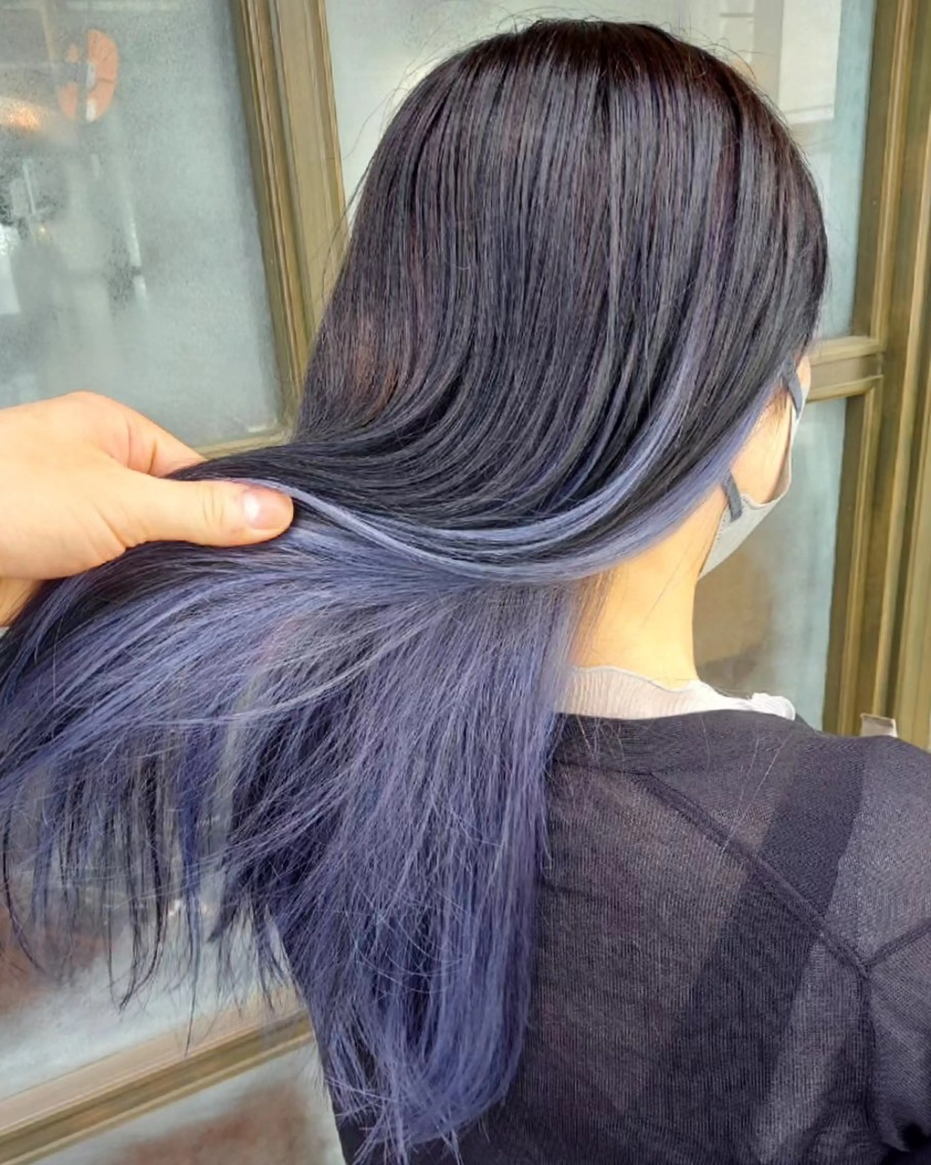 ロング カラー ブルーカラー ヘアカラー トリートメント ブリーチ・ハイトーン 特化🎉内山のヘアスタイル