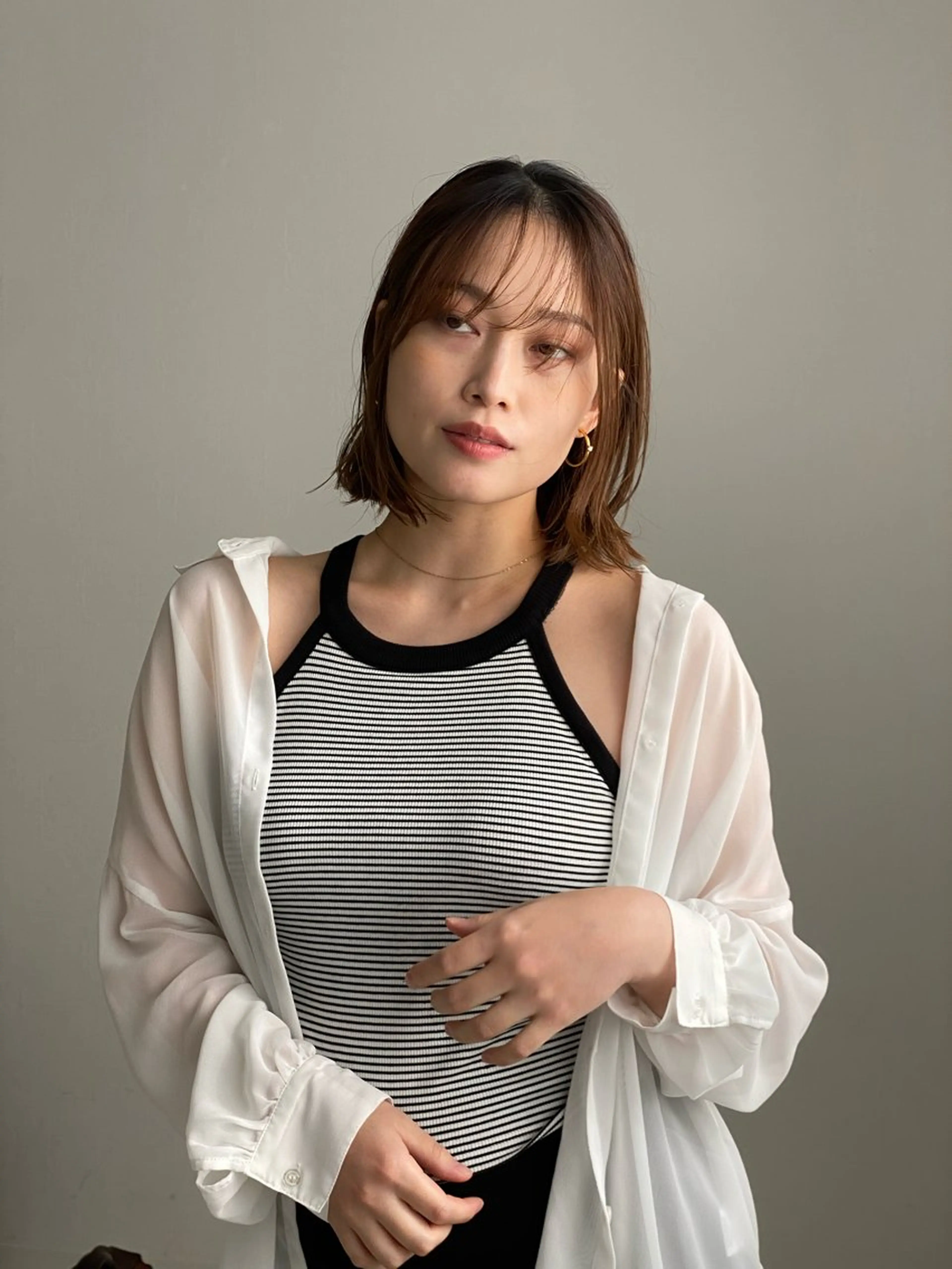 ミディアム カラー 髪質改善/イルミナ/ 城崎のヘアスタイル