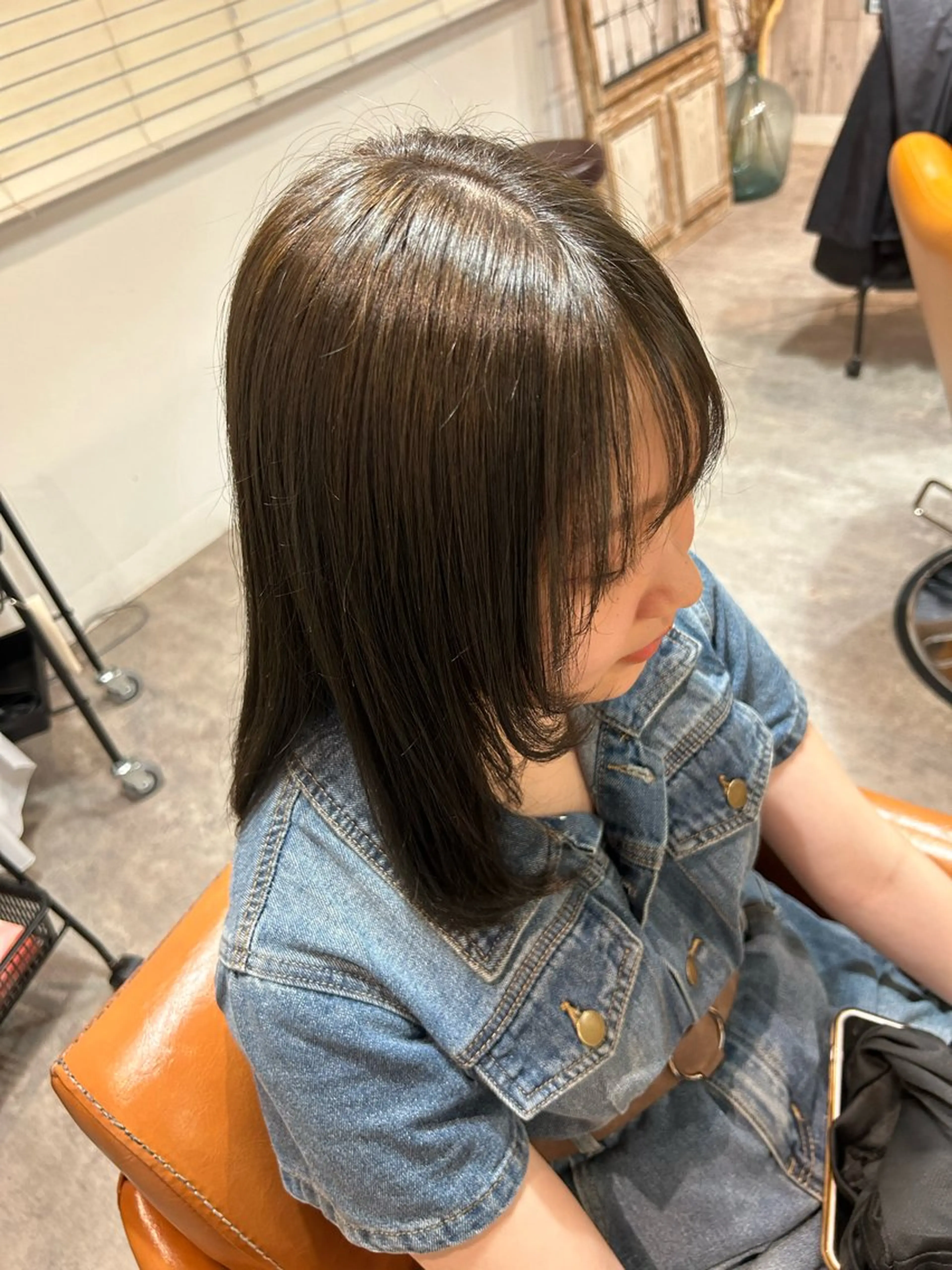 セミロング カラー HARE nene🐿🍡のヘアスタイル
